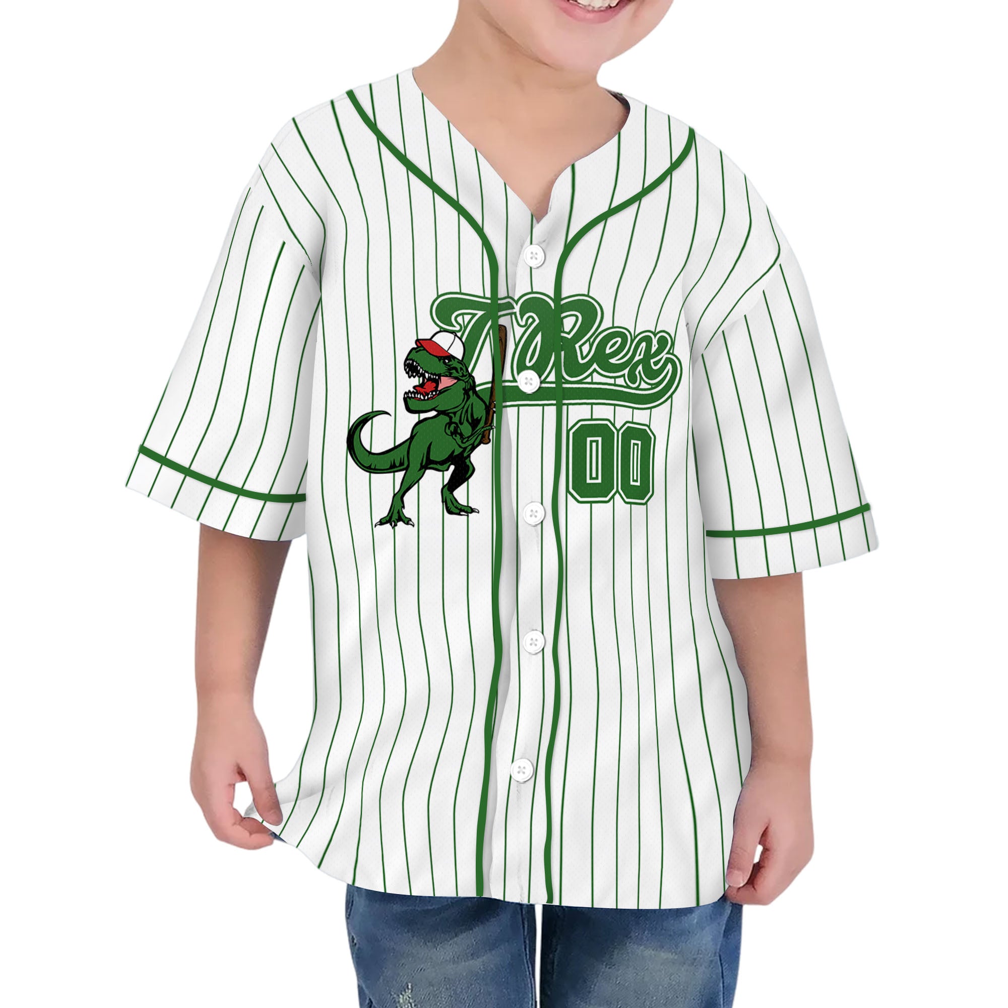 personalize-dinosaur-t-rex-playing-baseball-jersey-green-i1-7980