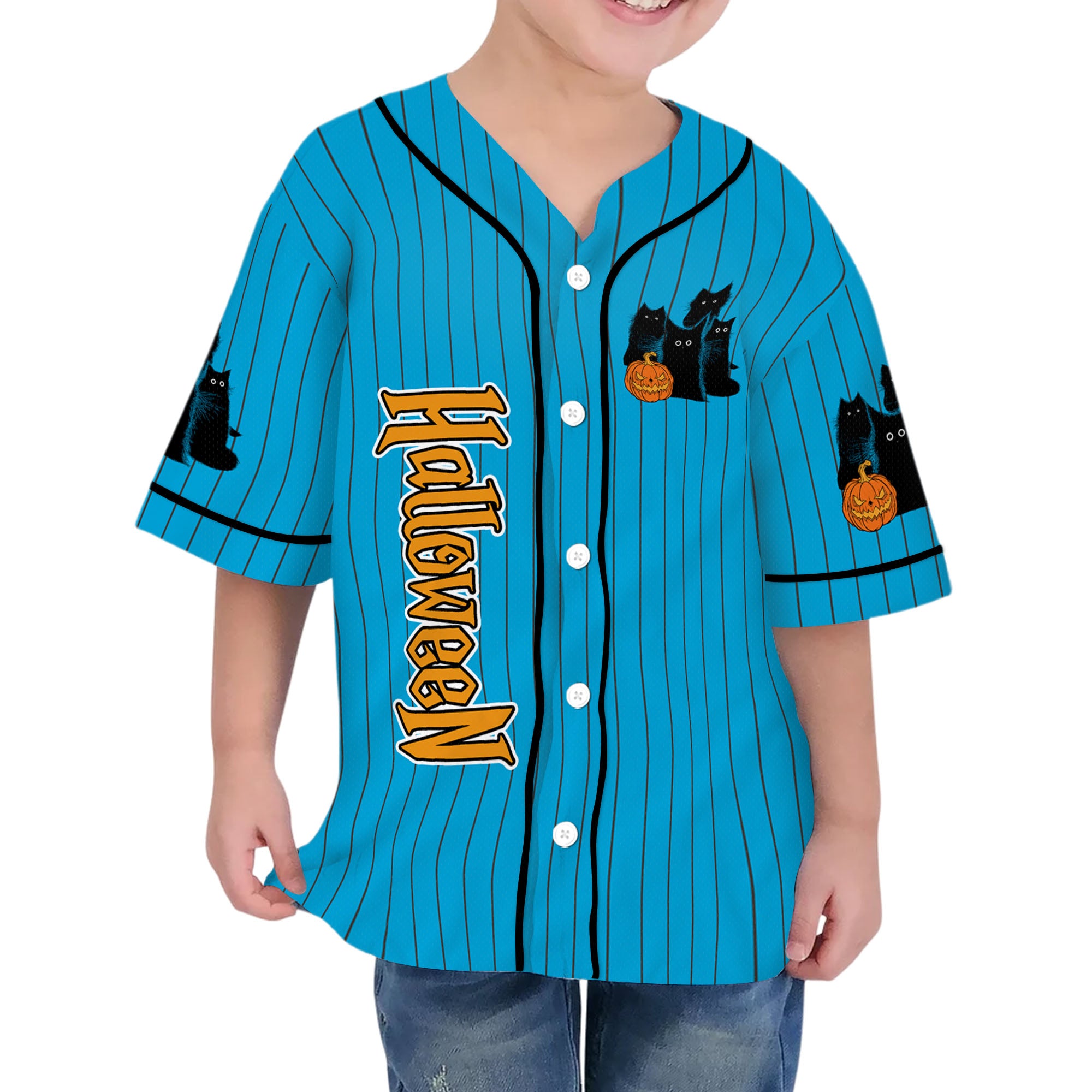 personalize-halloween-black-cat-blue-striped-i1-5829