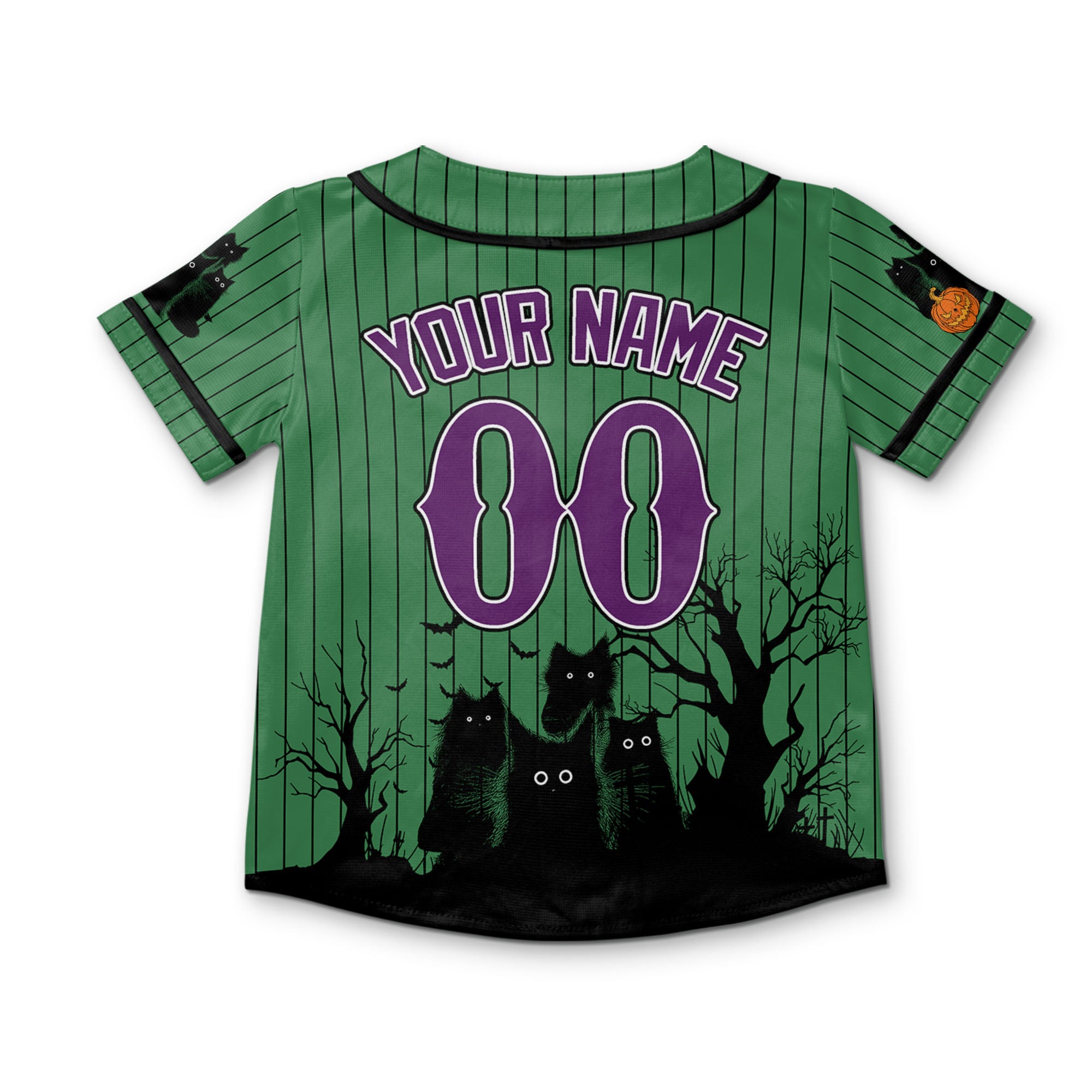 personalize-halloween-black-cat-green-striped-i1-5312