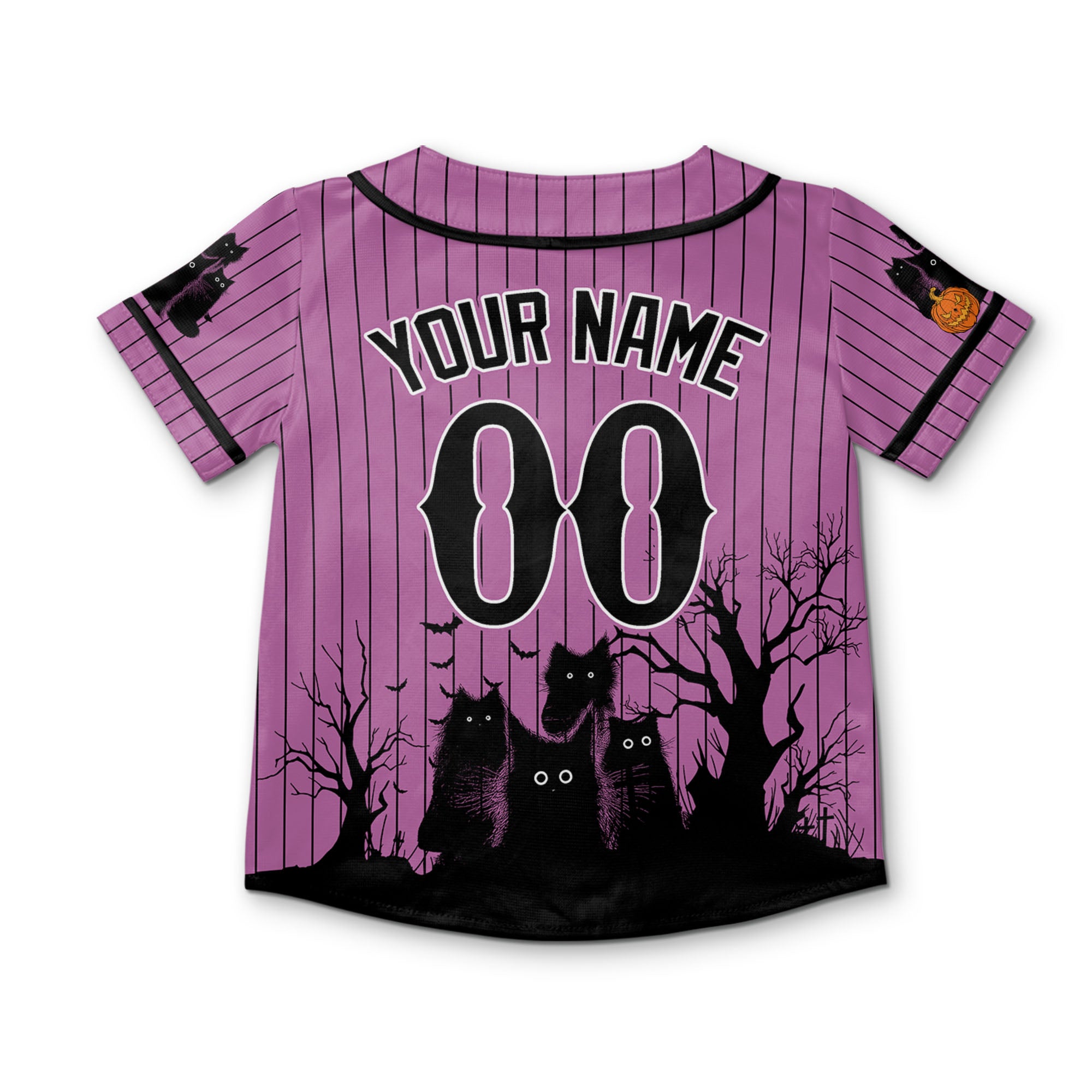 personalize-halloween-black-cat-light-pink-striped-i1-9303