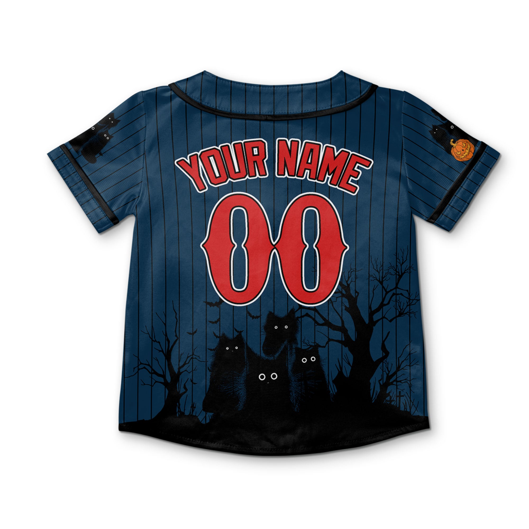 personalize-halloween-black-cat-navy-striped-i1-1739