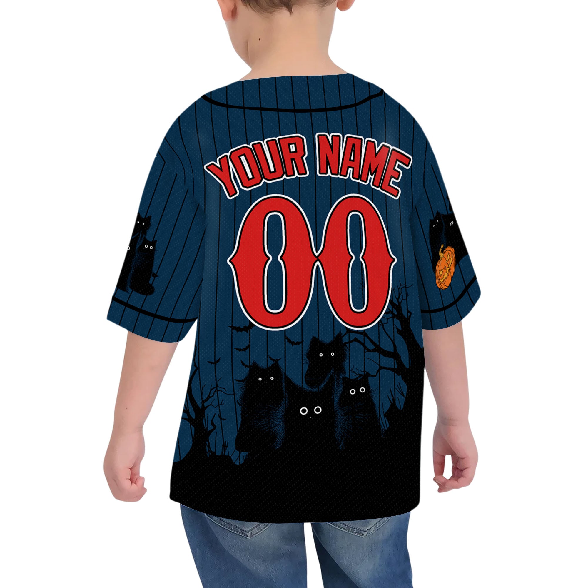 personalize-halloween-black-cat-navy-striped-i1-1739