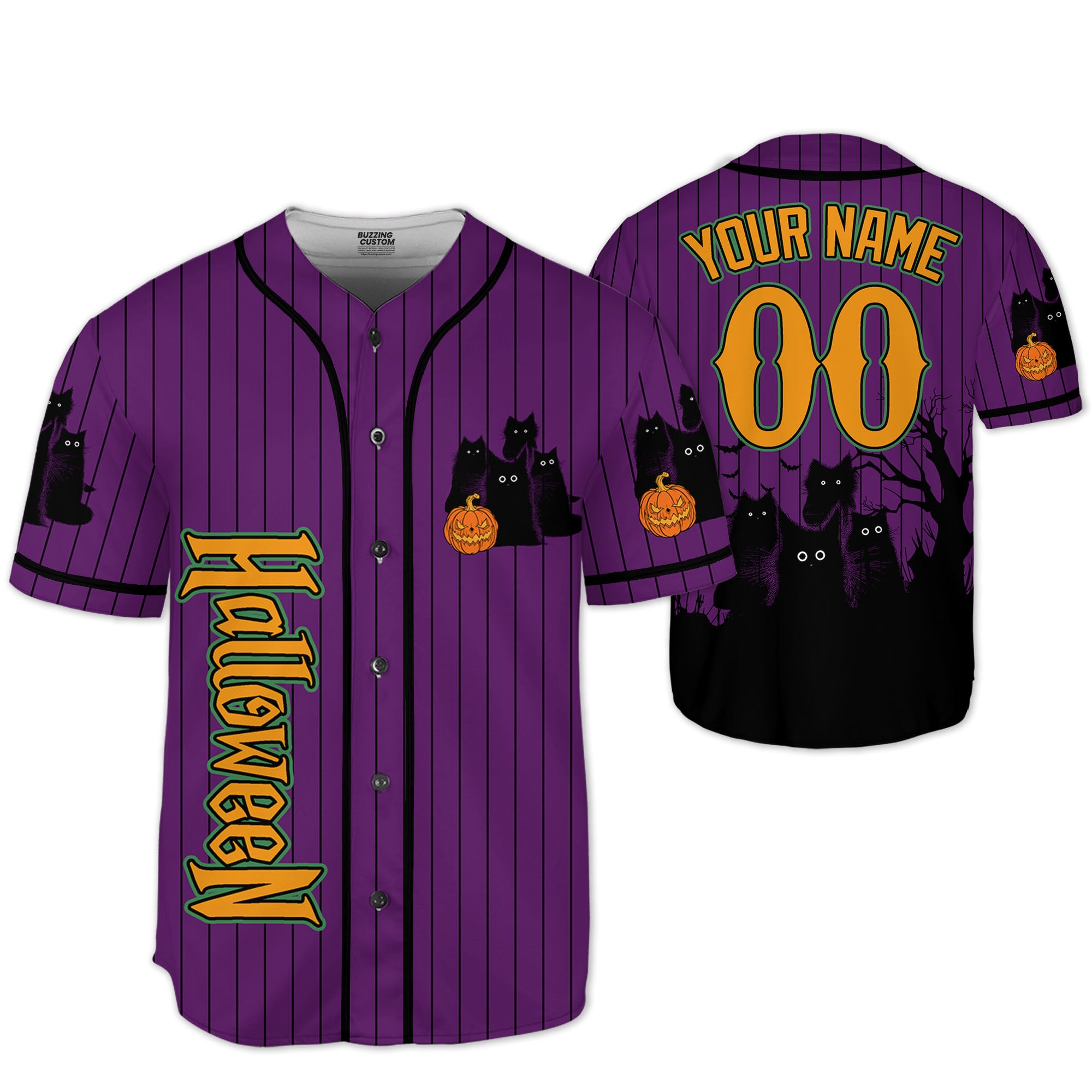 personalize-halloween-black-cat-purple-striped-i1-5683