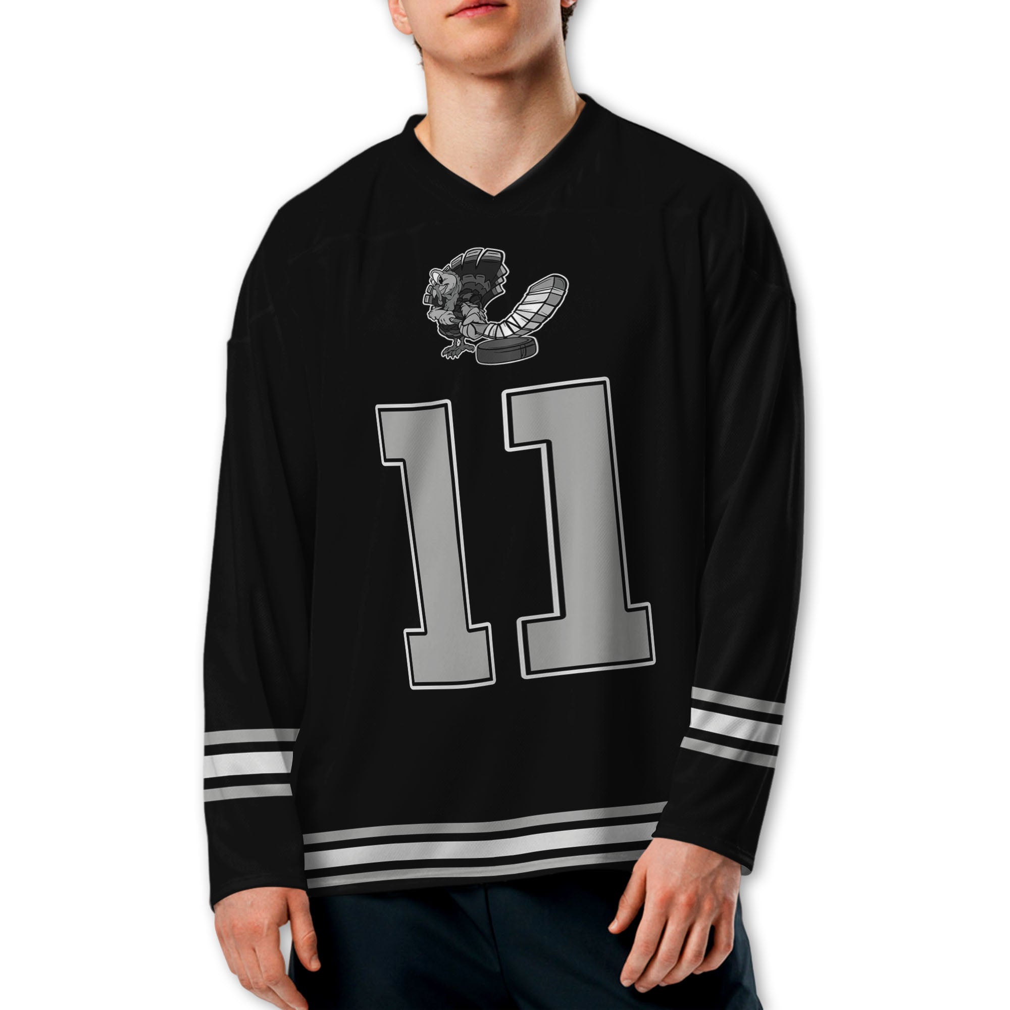 personalize-hockey-jersey-thanksgiving-black-nda54-4584