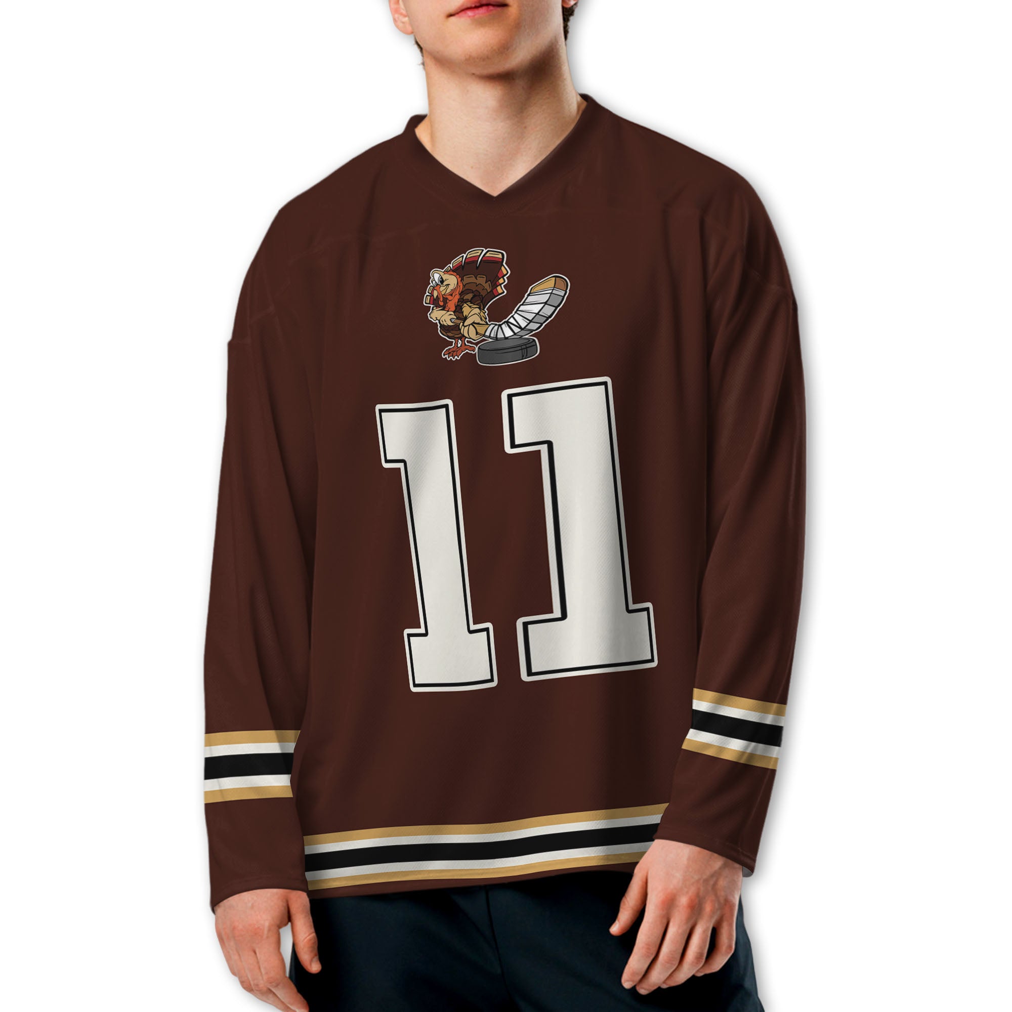 personalize-hockey-jersey-thanksgiving-dark-brown-nda54-8081