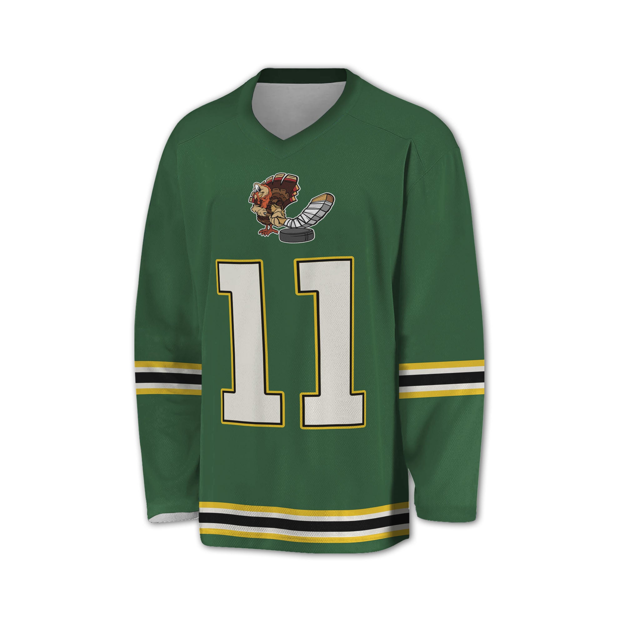 personalize-hockey-jersey-thanksgiving-green-nda54-3105
