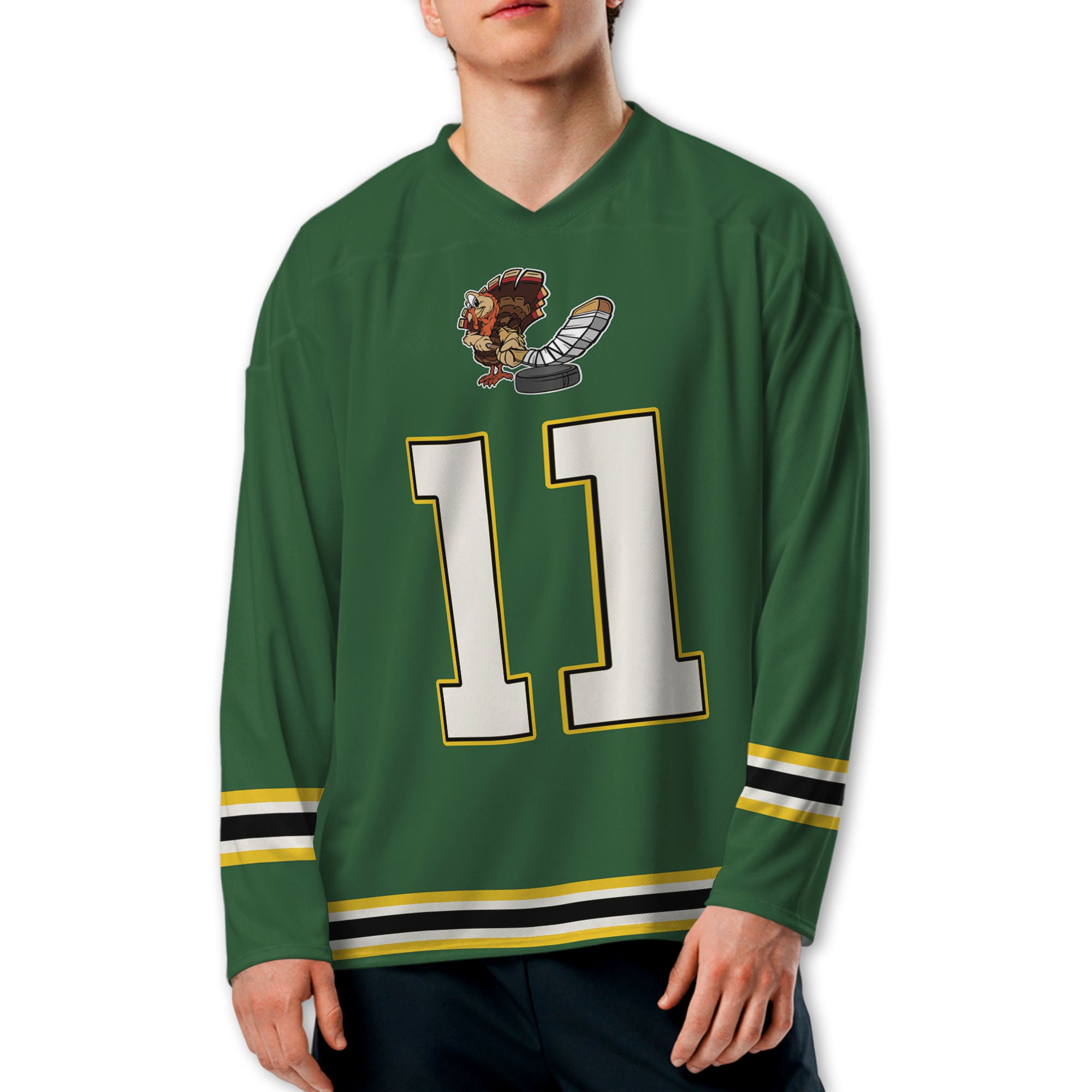 personalize-hockey-jersey-thanksgiving-green-nda54-3105
