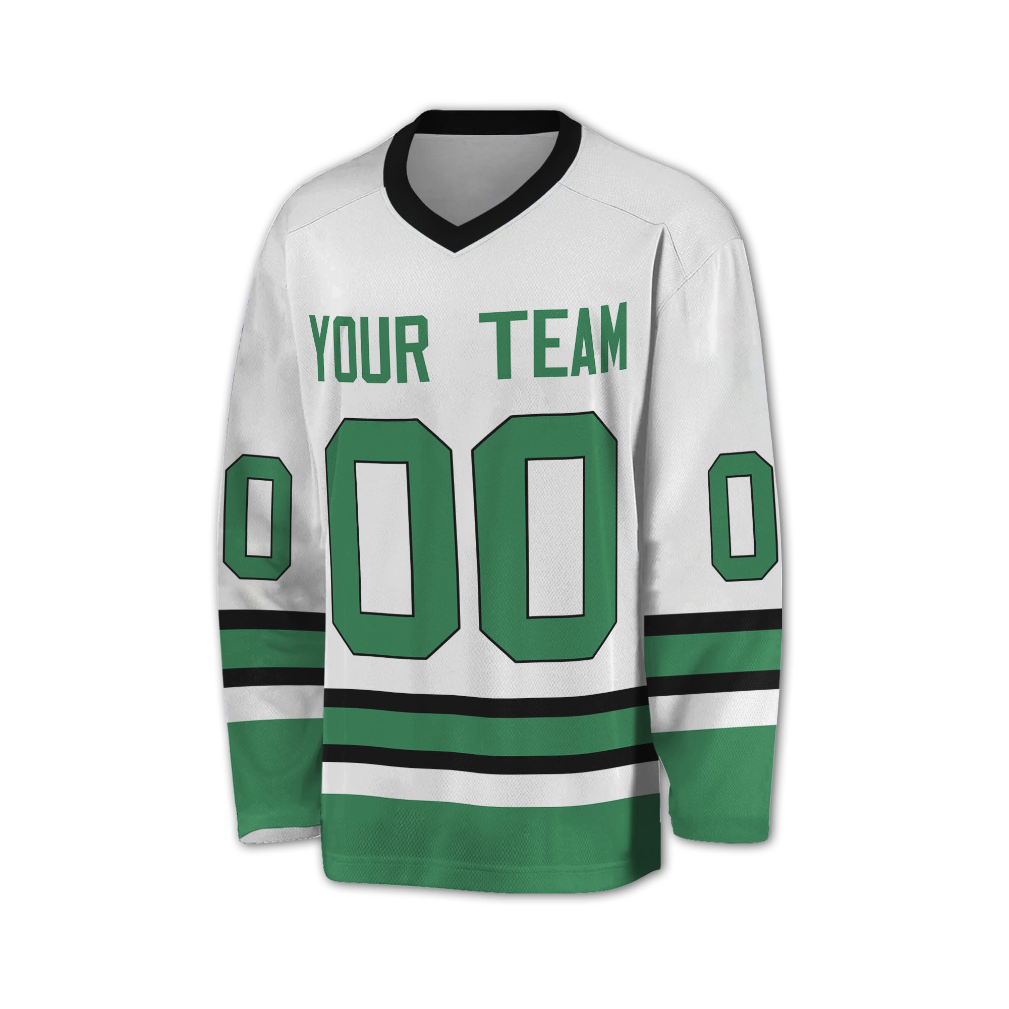 Personalize Hockey Sport Awesome White Green NDA05