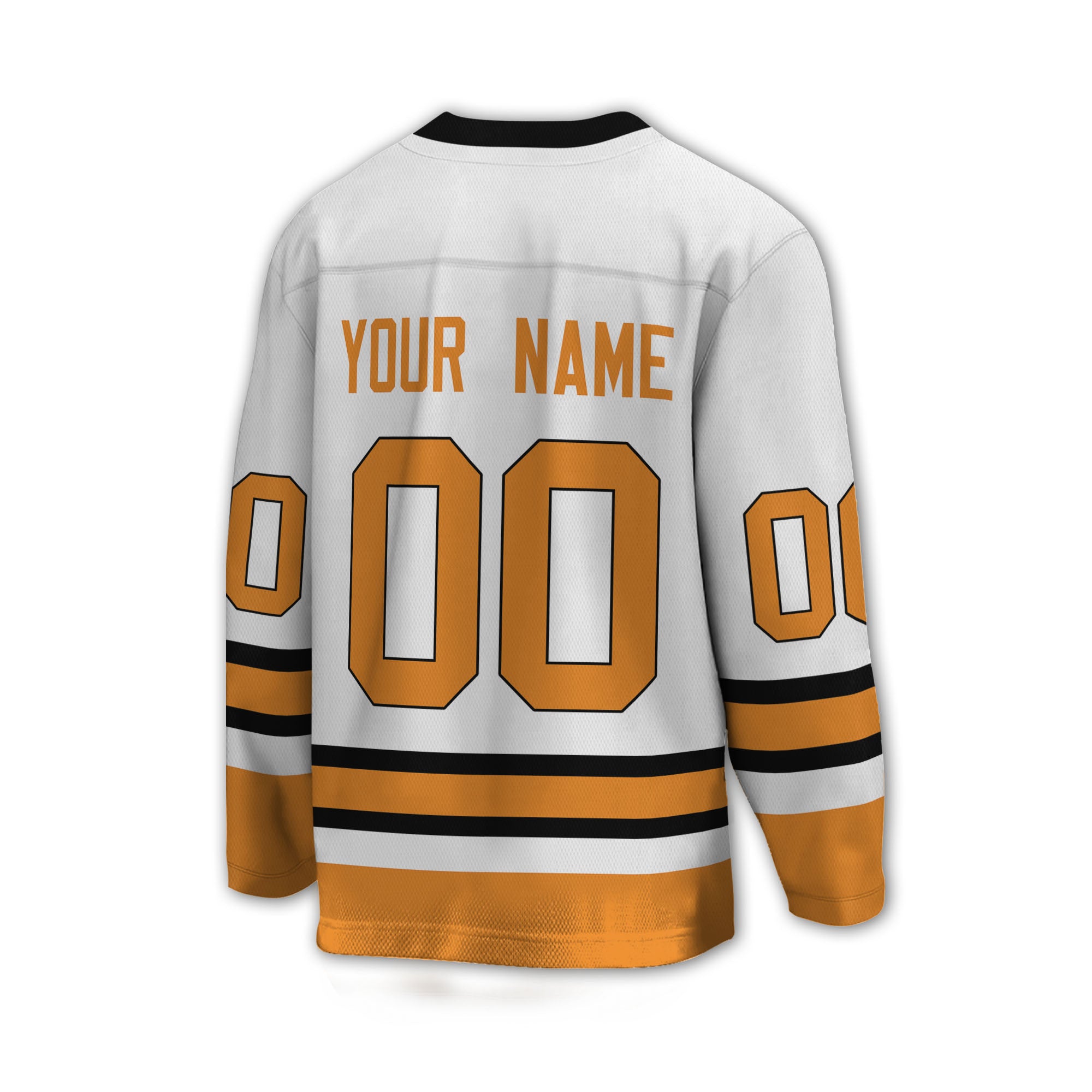 Personalize Hockey Sport Awesome White Orange NDA05