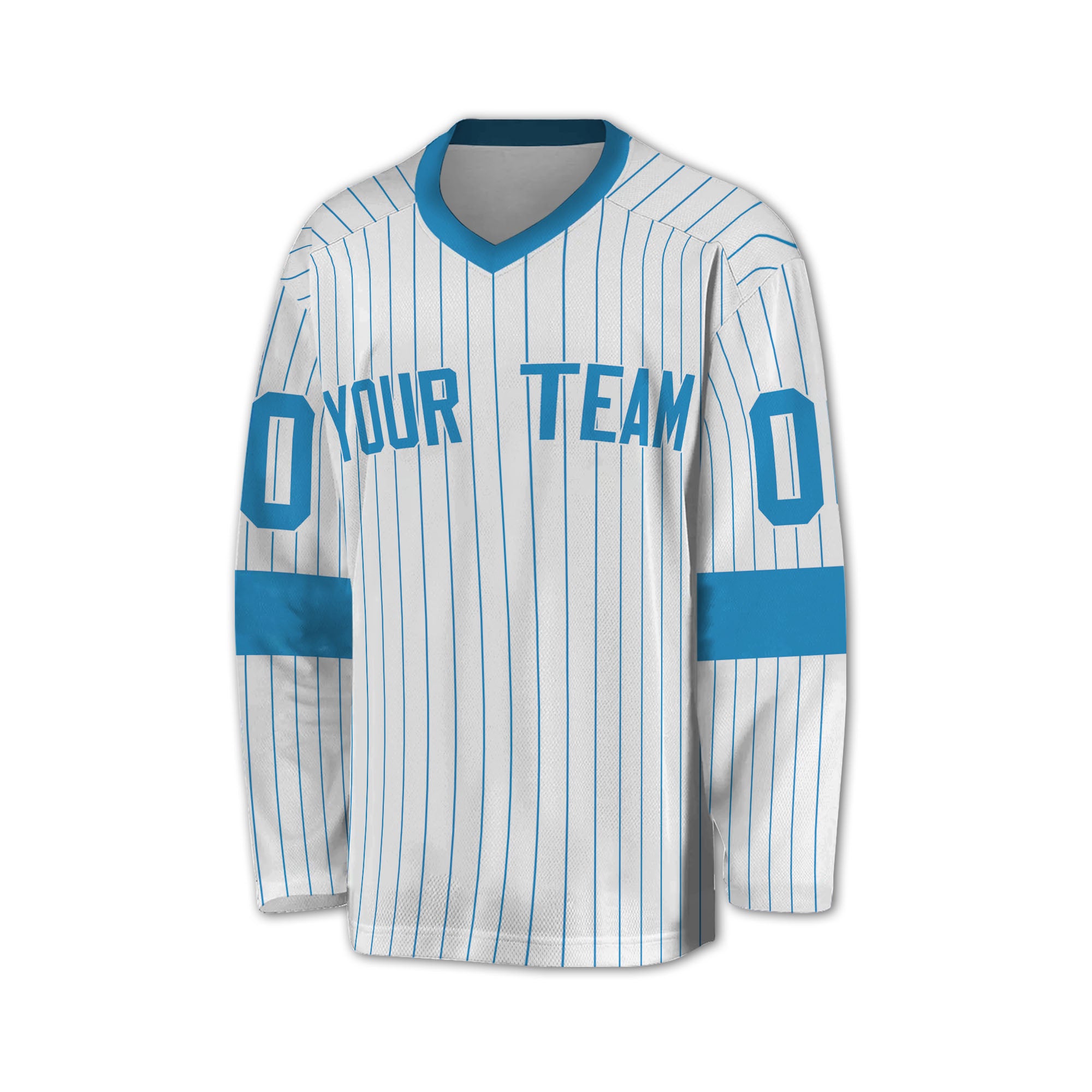 Personalize Jersey Sport Striped Awesome Blue NDA07