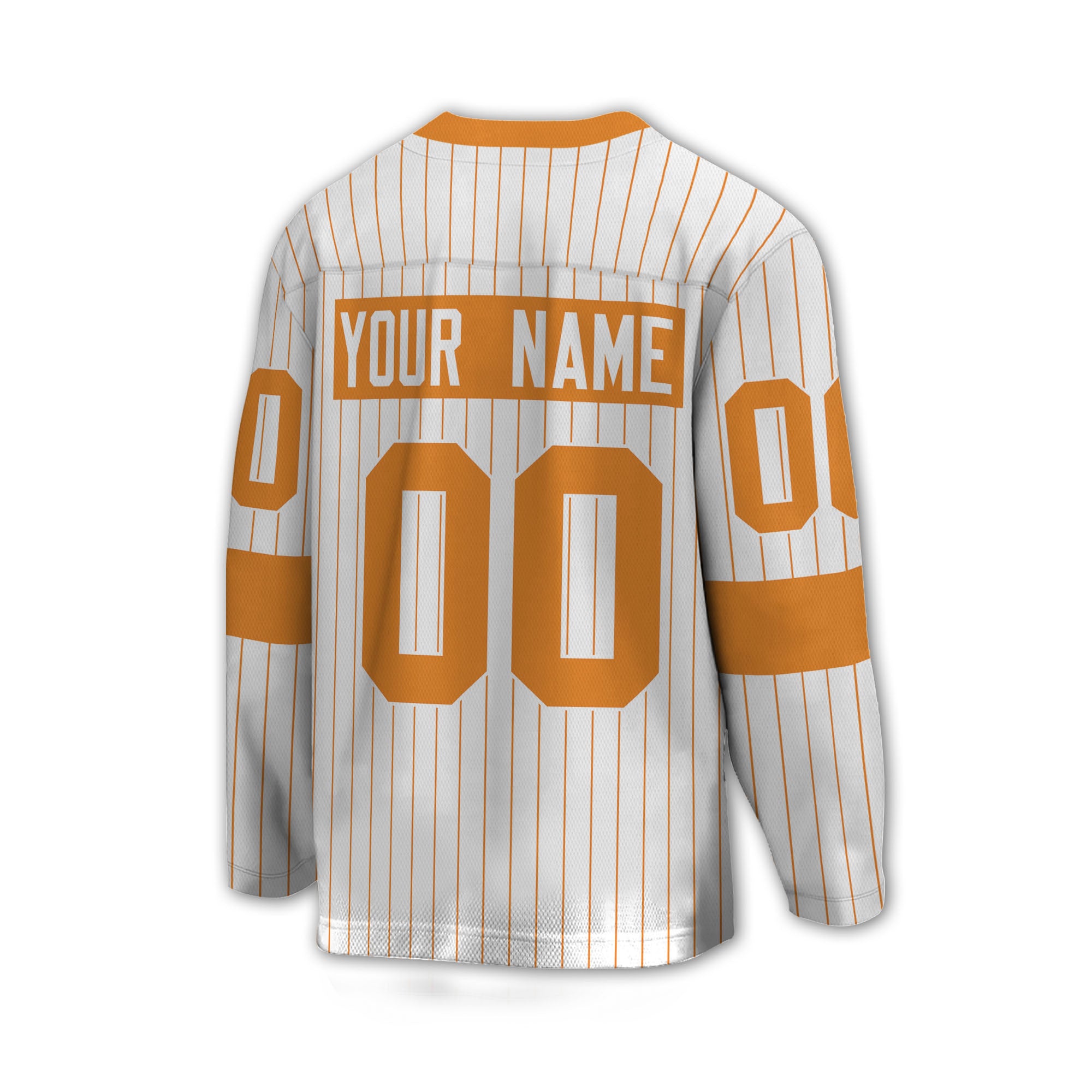Personalize Jersey Sport Striped Awesome Orange NDA07