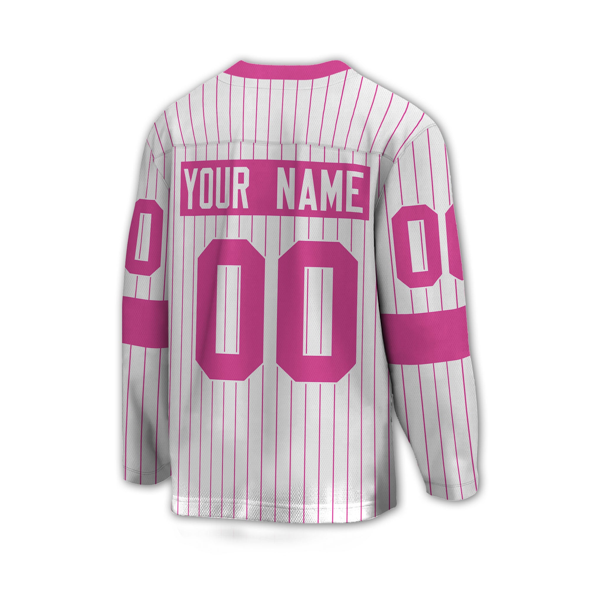 Personalize Jersey Sport Striped Awesome Pink NDA07