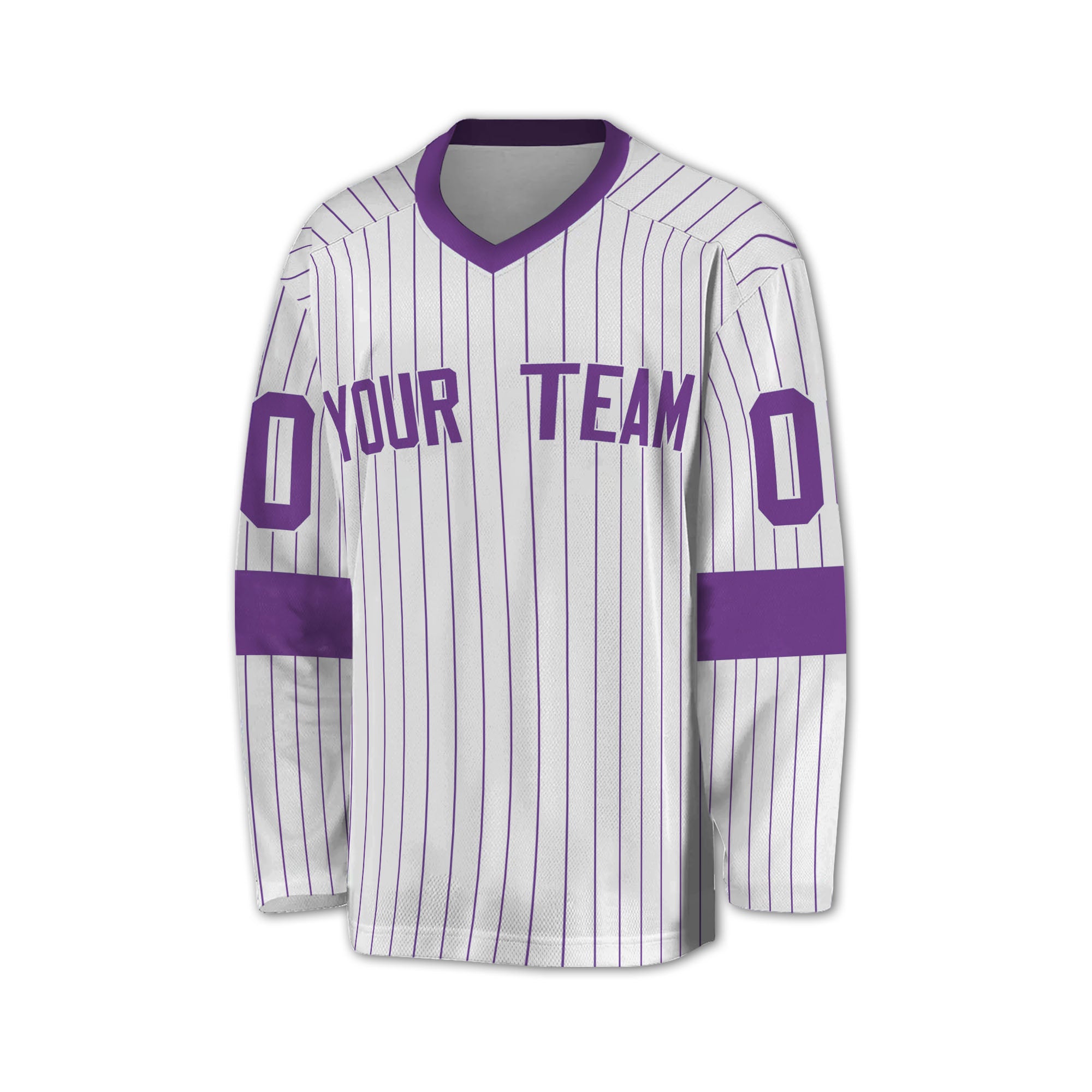 Personalize Jersey Sport Striped Awesome Purple NDA07