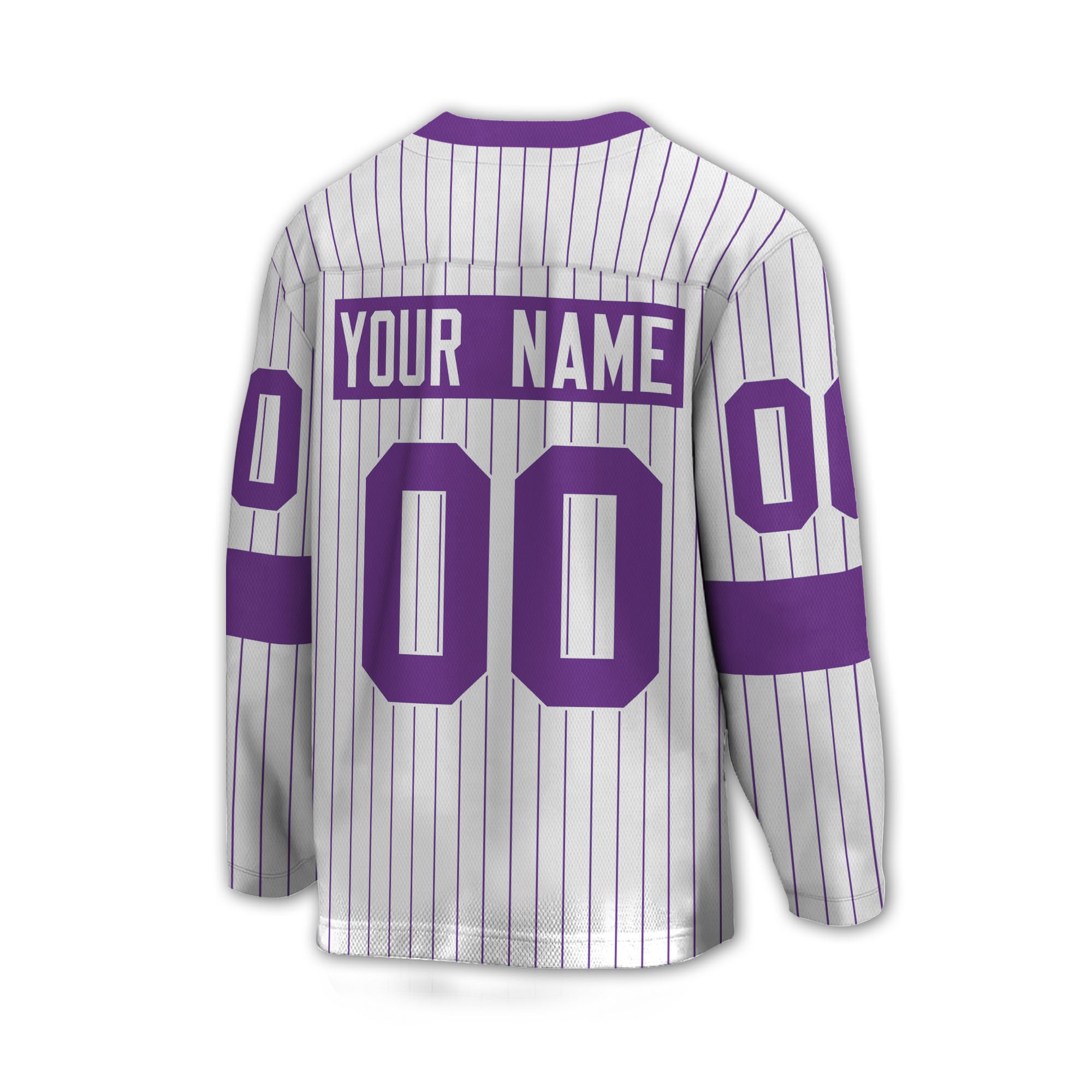 Personalize Jersey Sport Striped Awesome Purple NDA07