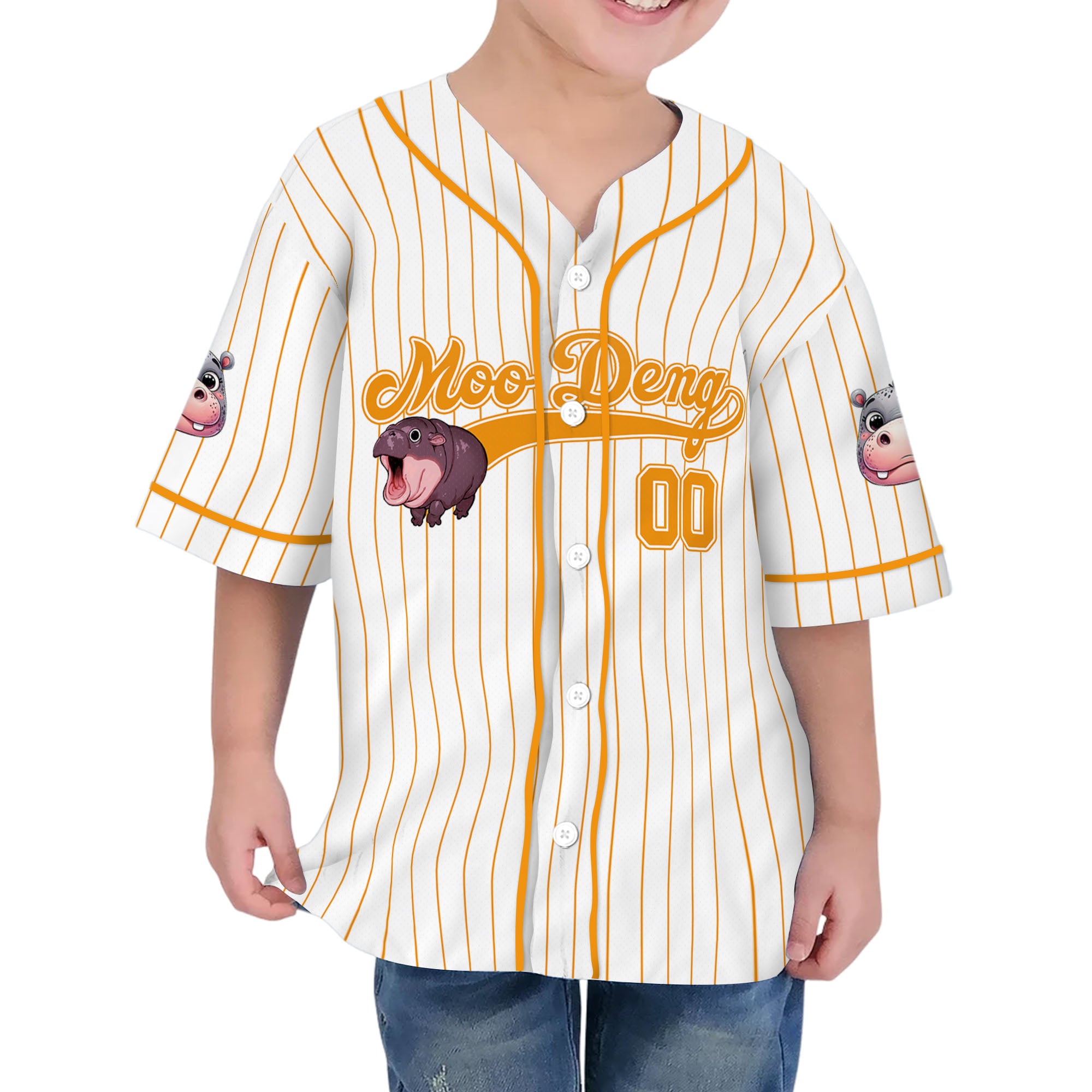 personalize-moo-deng-cute-striped-orange-baseball-jersey-i2-5387