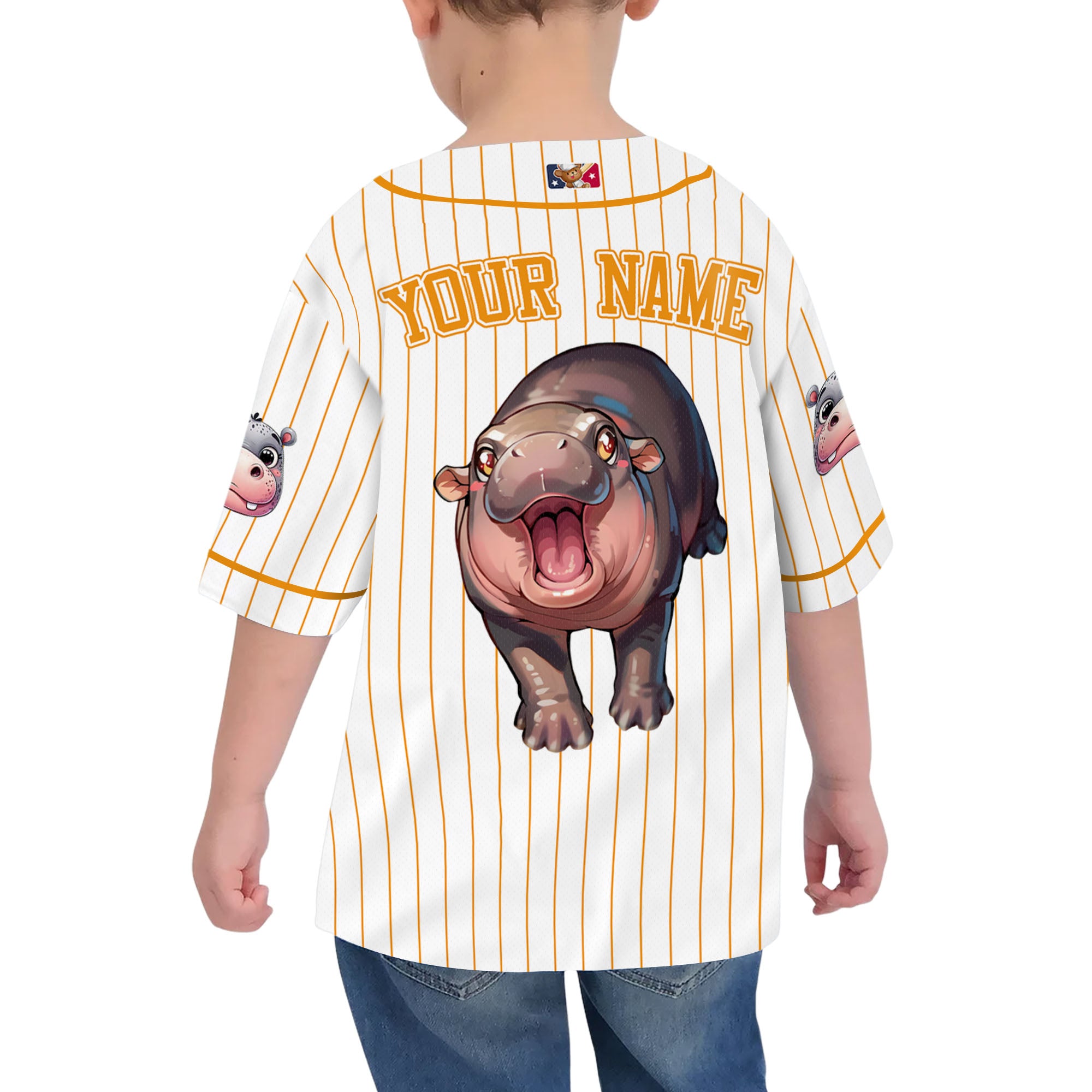 personalize-moo-deng-cute-striped-orange-baseball-jersey-i2-5387