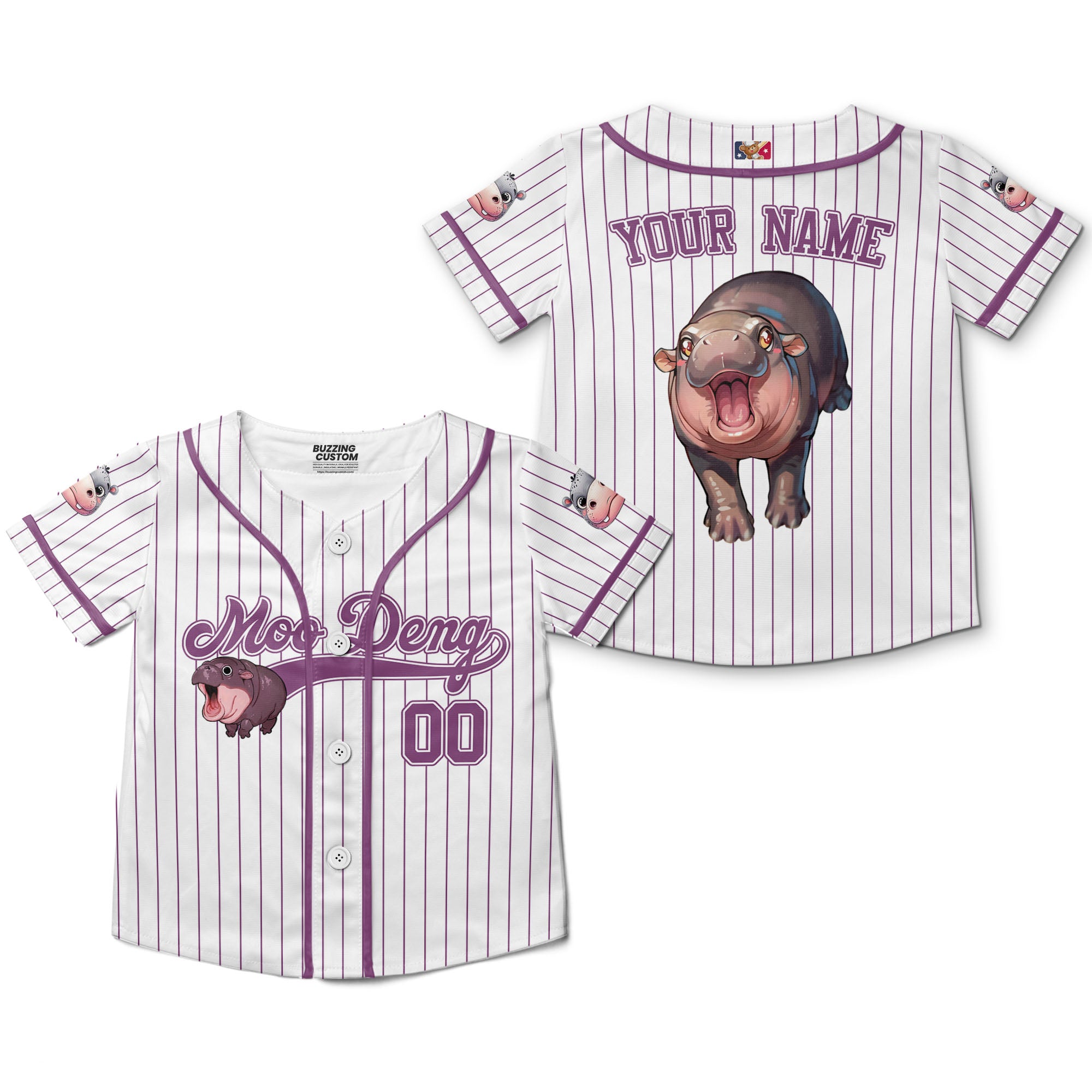 personalize-moo-deng-cute-striped-purple-baseball-jersey-i2-3270