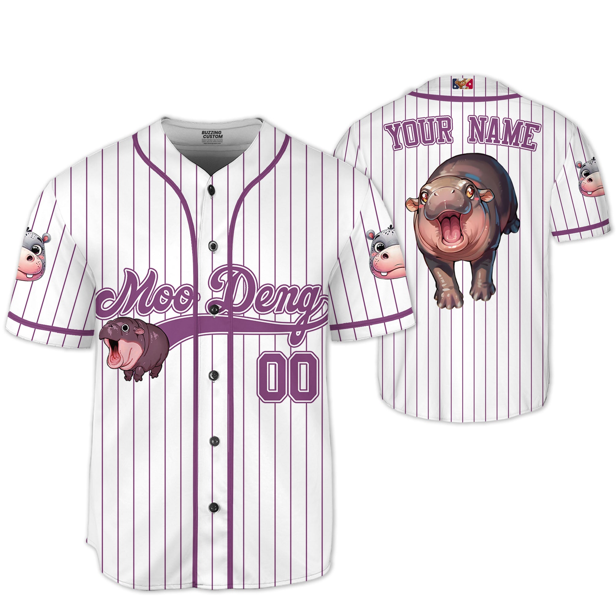 personalize-moo-deng-cute-striped-purple-baseball-jersey-i2-3270