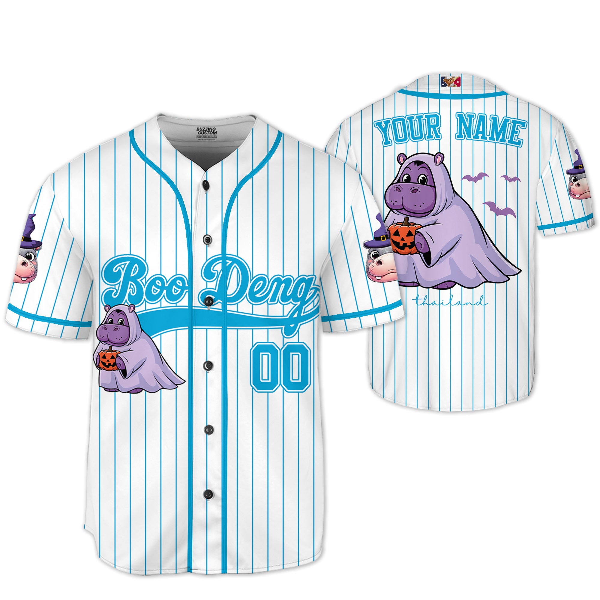 personalize-moo-deng-halloween-cute-blue-baseball-jersey-i2-1193