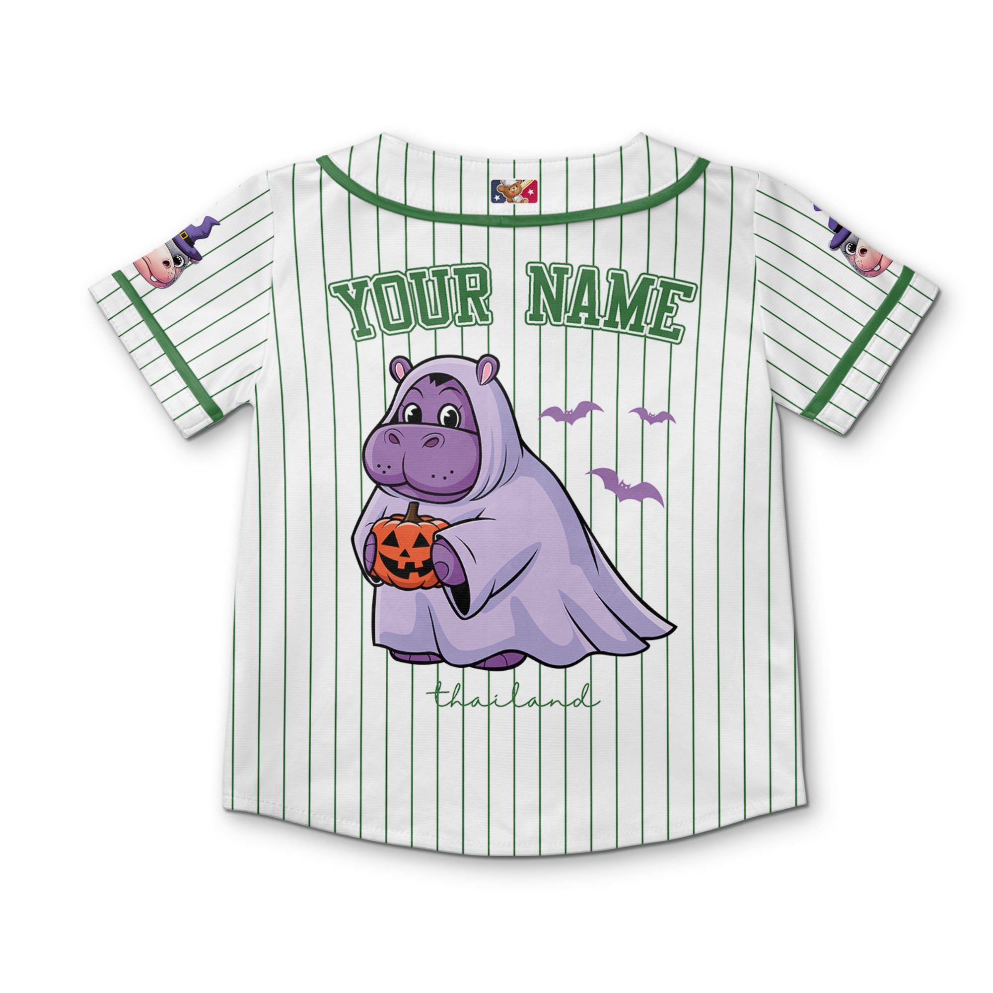 personalize-moo-deng-halloween-cute-green-baseball-jersey-i2-8462