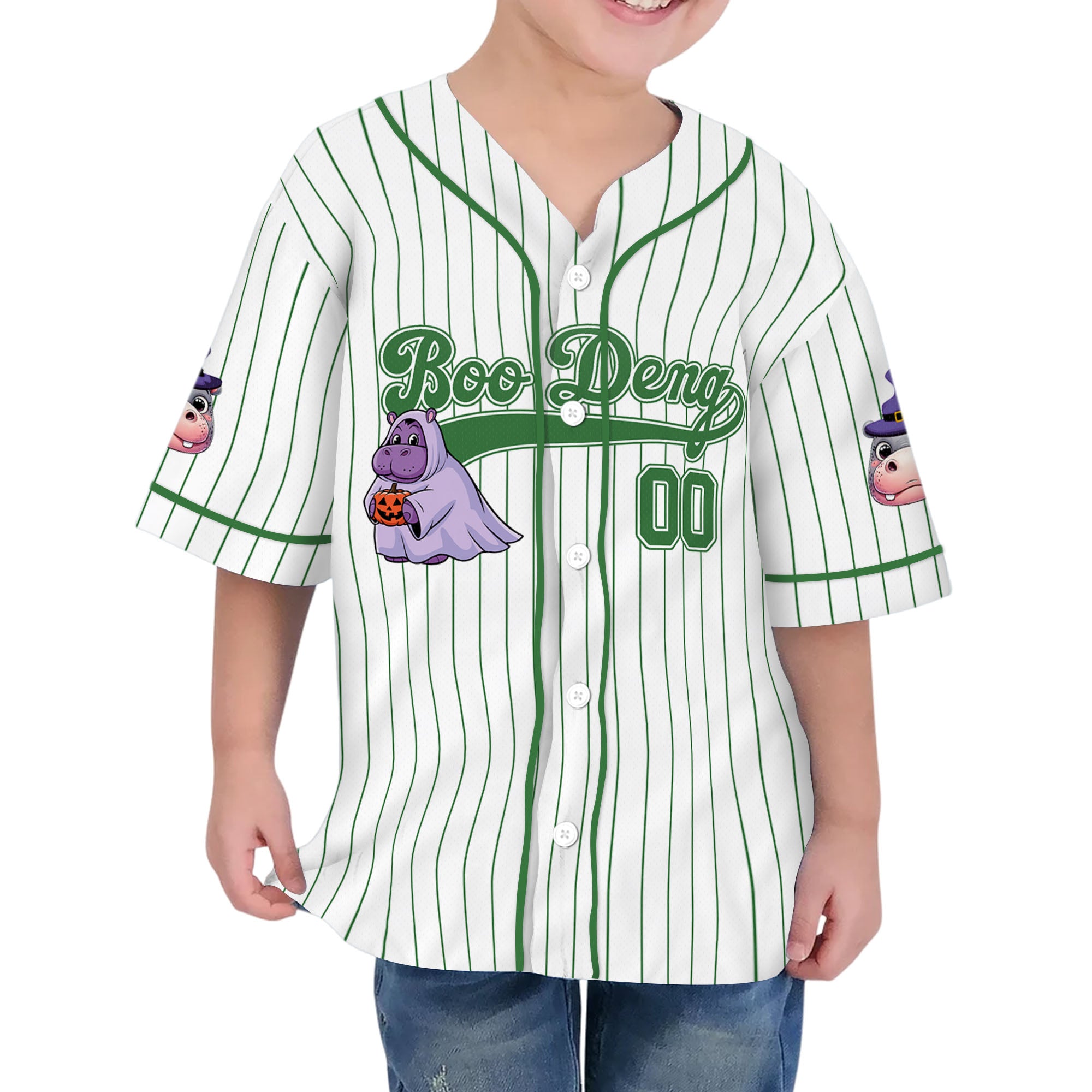 personalize-moo-deng-halloween-cute-green-baseball-jersey-i2-8462