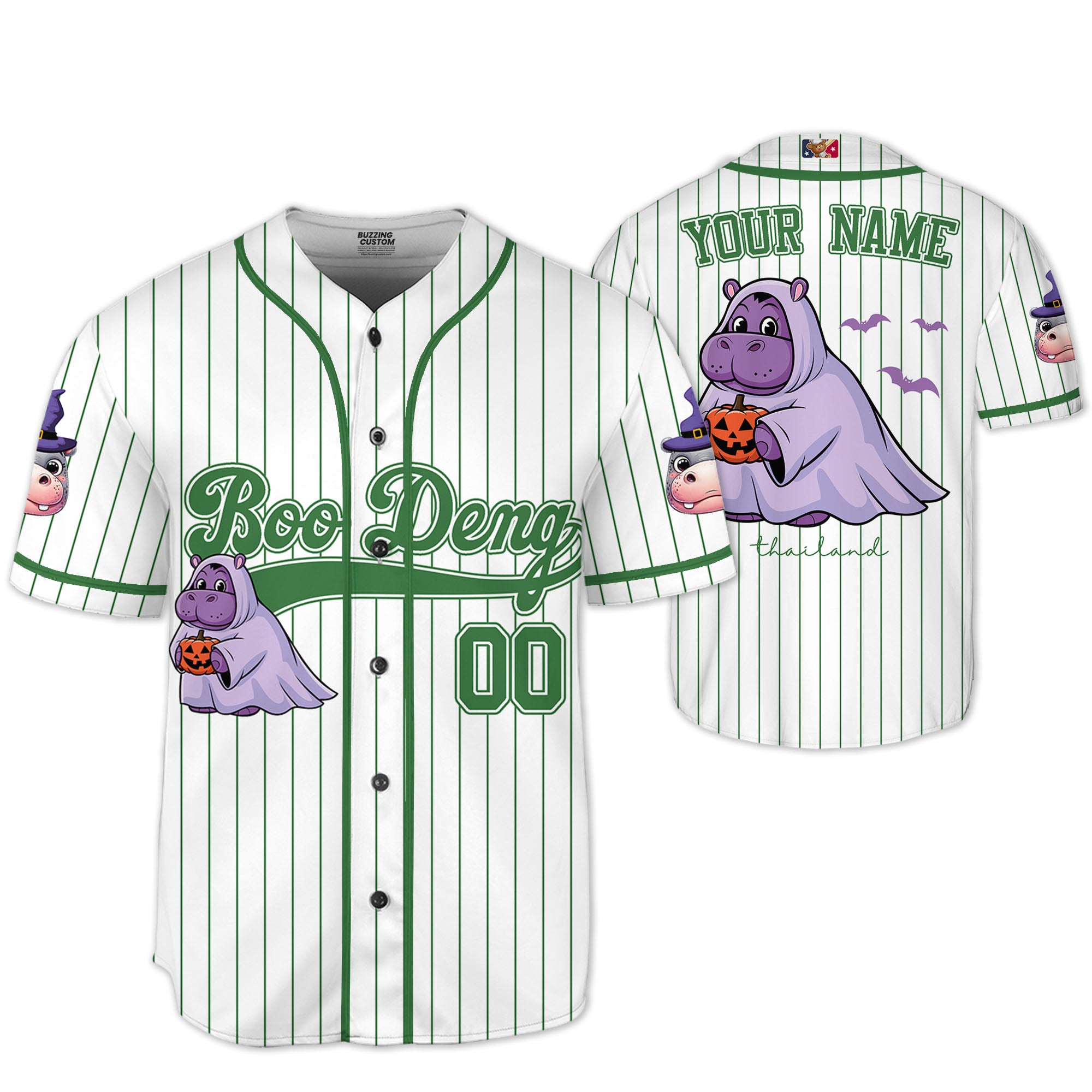 personalize-moo-deng-halloween-cute-green-baseball-jersey-i2-8462