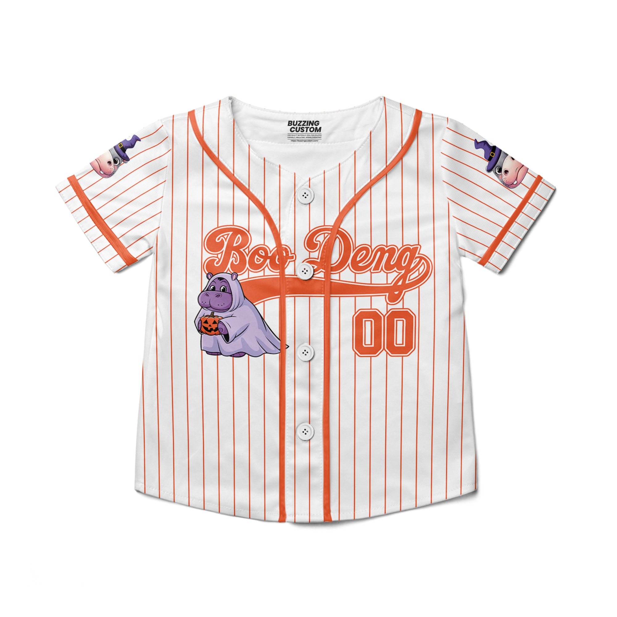 personalize-moo-deng-halloween-cute-orange-baseball-jersey-i2-3555