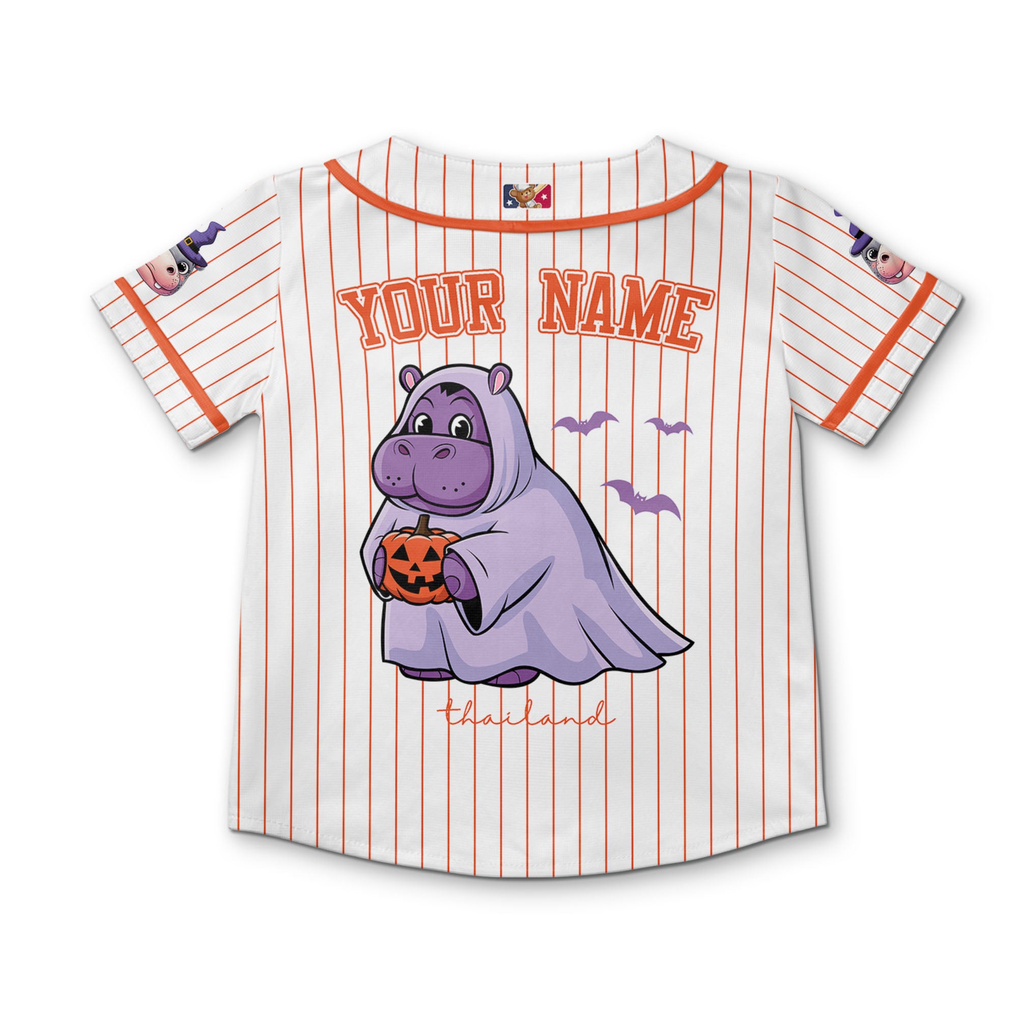 personalize-moo-deng-halloween-cute-orange-baseball-jersey-i2-3555