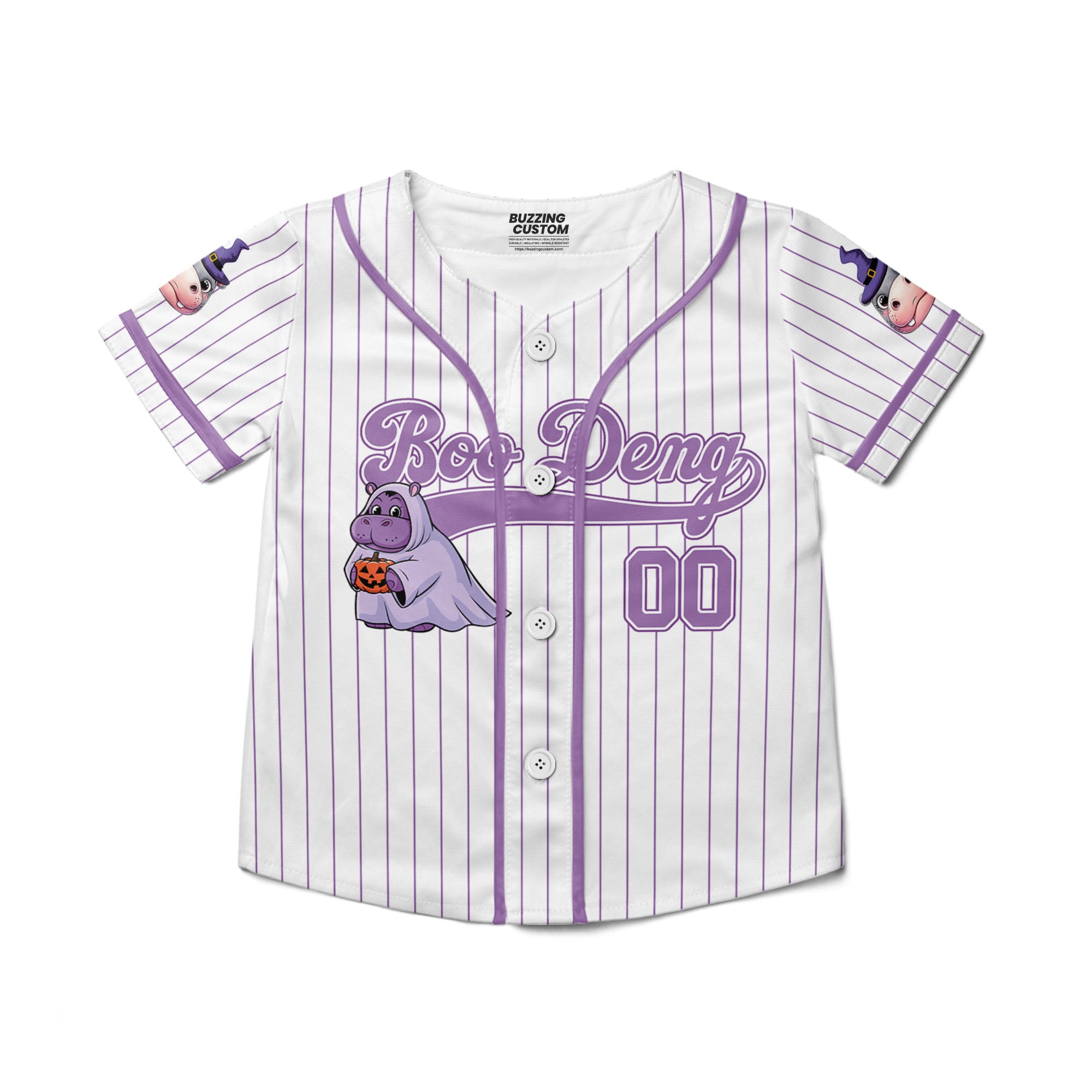 personalize-moo-deng-halloween-cute-purple-baseball-jersey-i2-8208