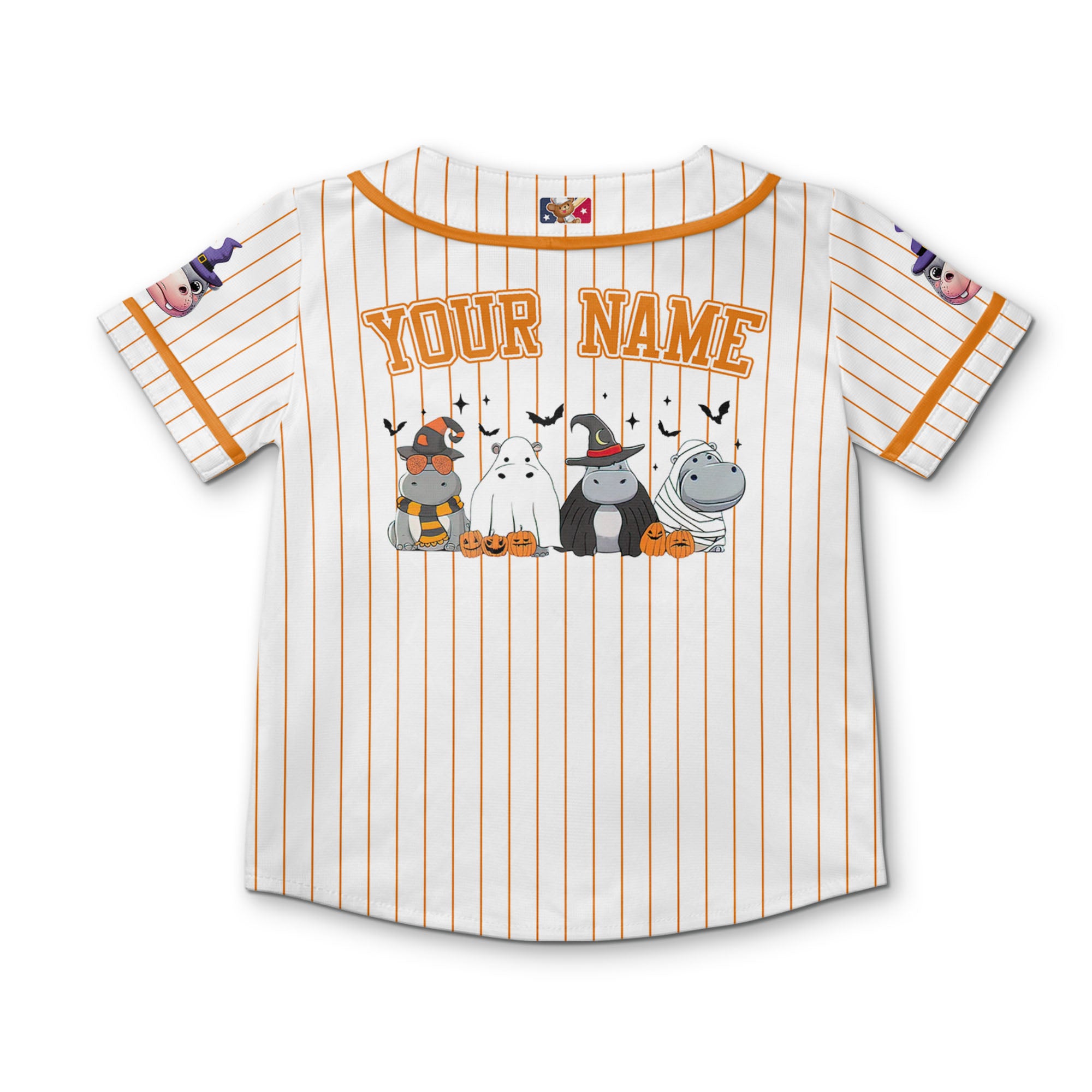personalize-moo-deng-hippo-halloween-orange-baseball-jersey-i2-2679