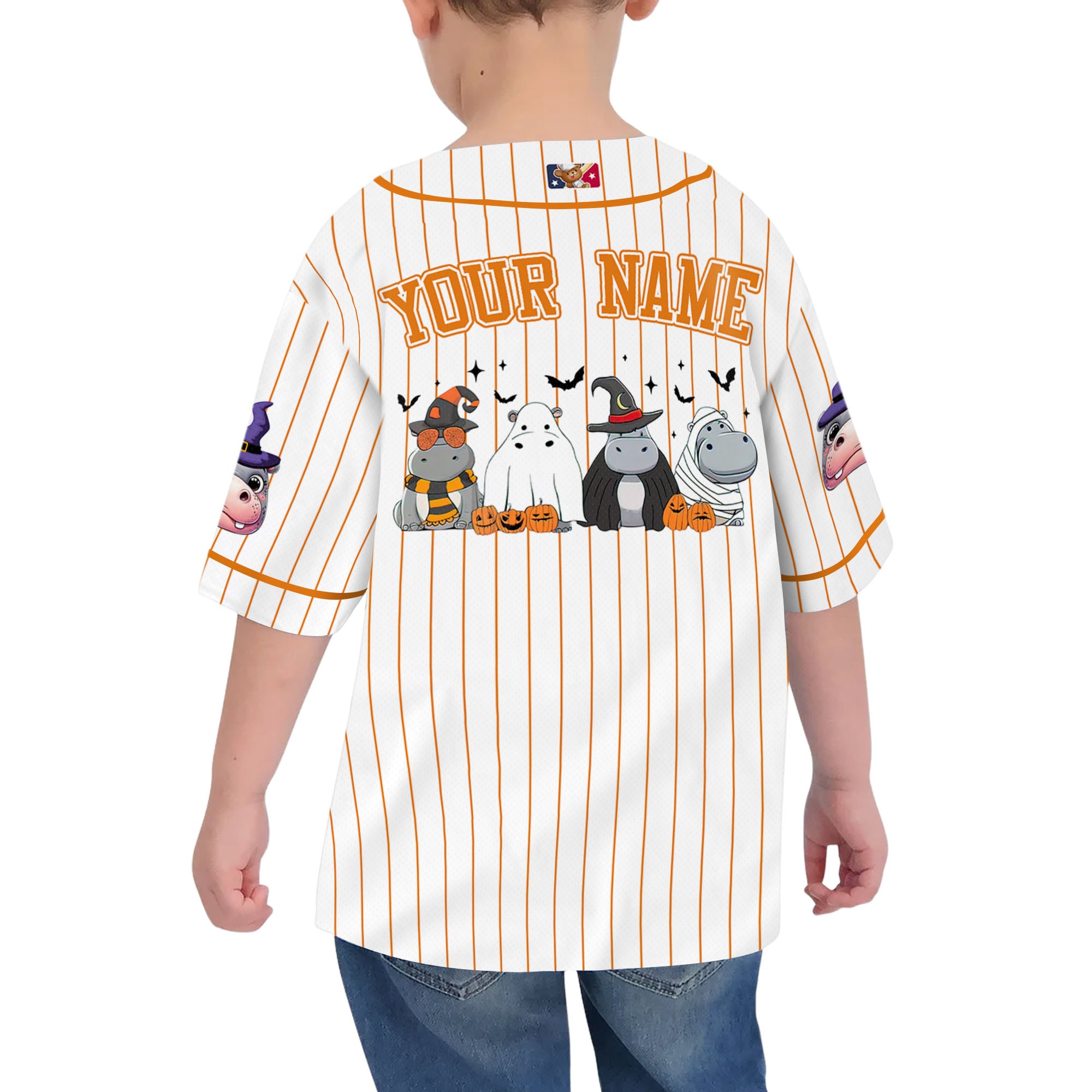 personalize-moo-deng-hippo-halloween-orange-baseball-jersey-i2-2679