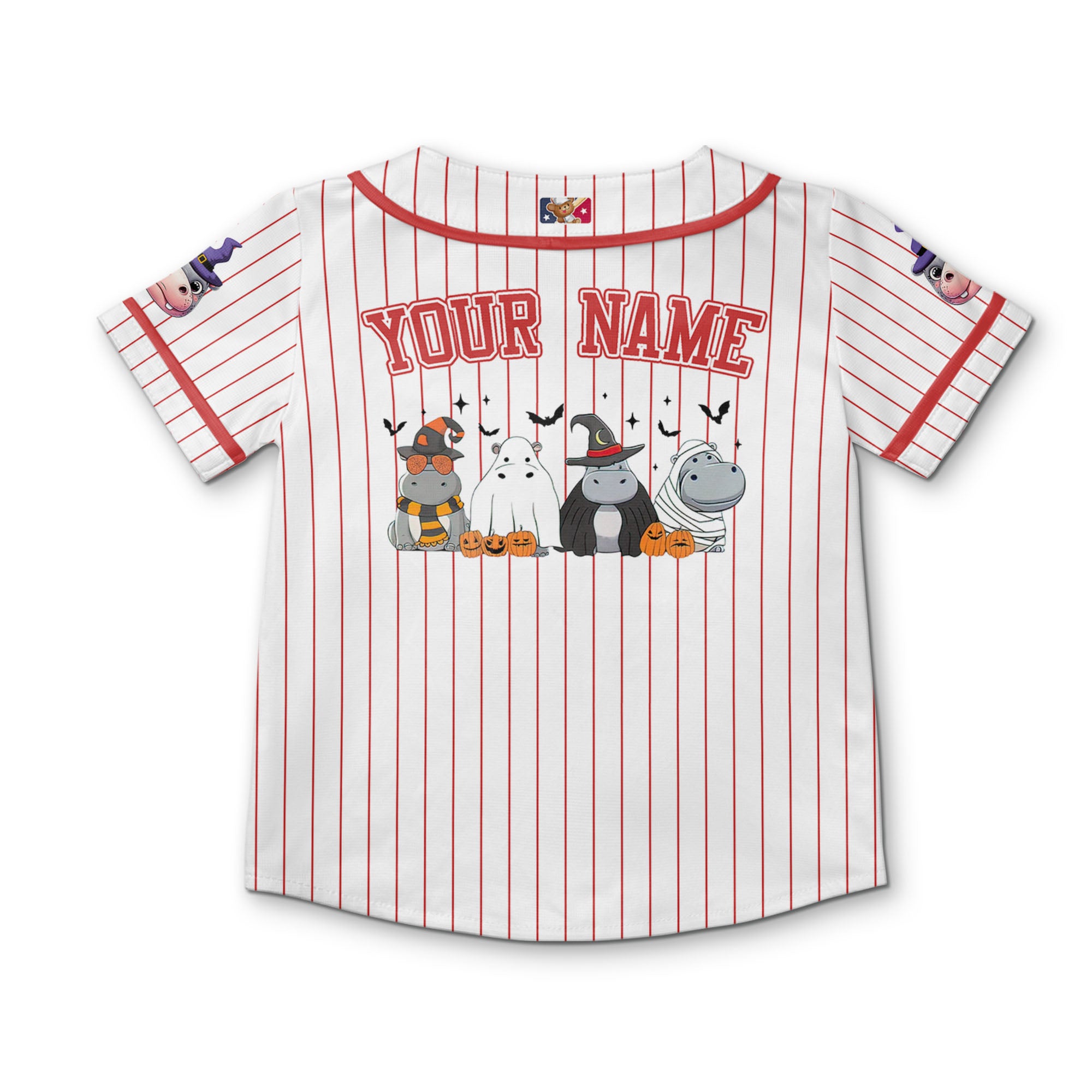 personalize-moo-deng-hippo-halloween-red-baseball-jersey-i2-4332