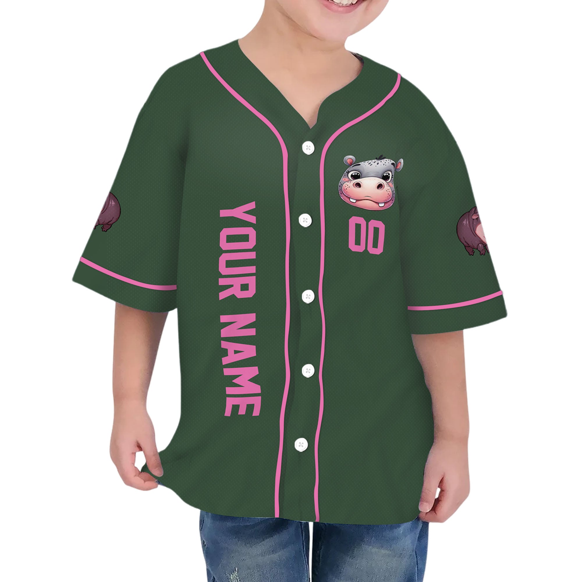 personalize-moo-deng-i-love-moo-deng-forest-green-baseball-jersey-i2-1050