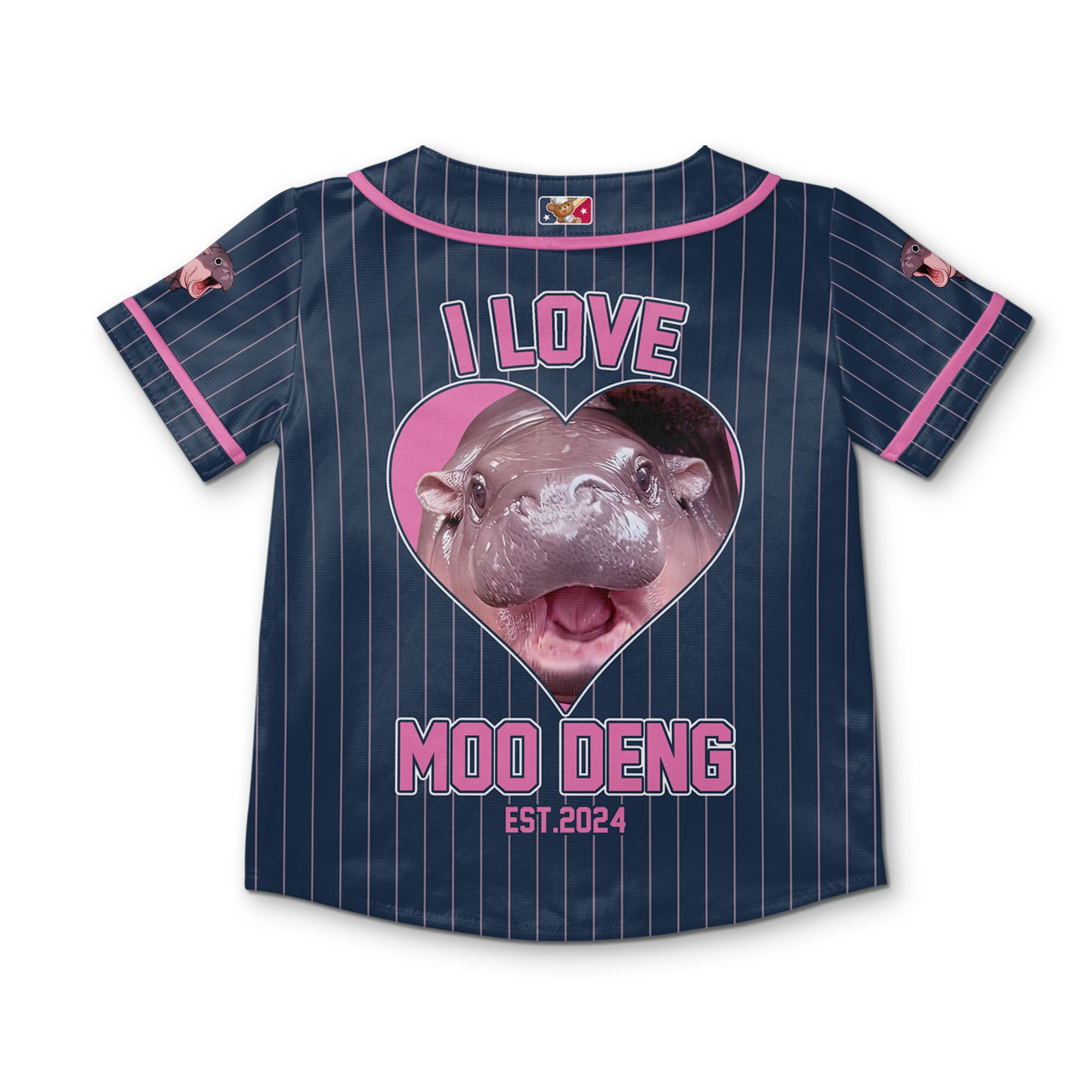 personalize-moo-deng-i-love-moo-deng-navy-striped-baseball-jersey-i2-6613