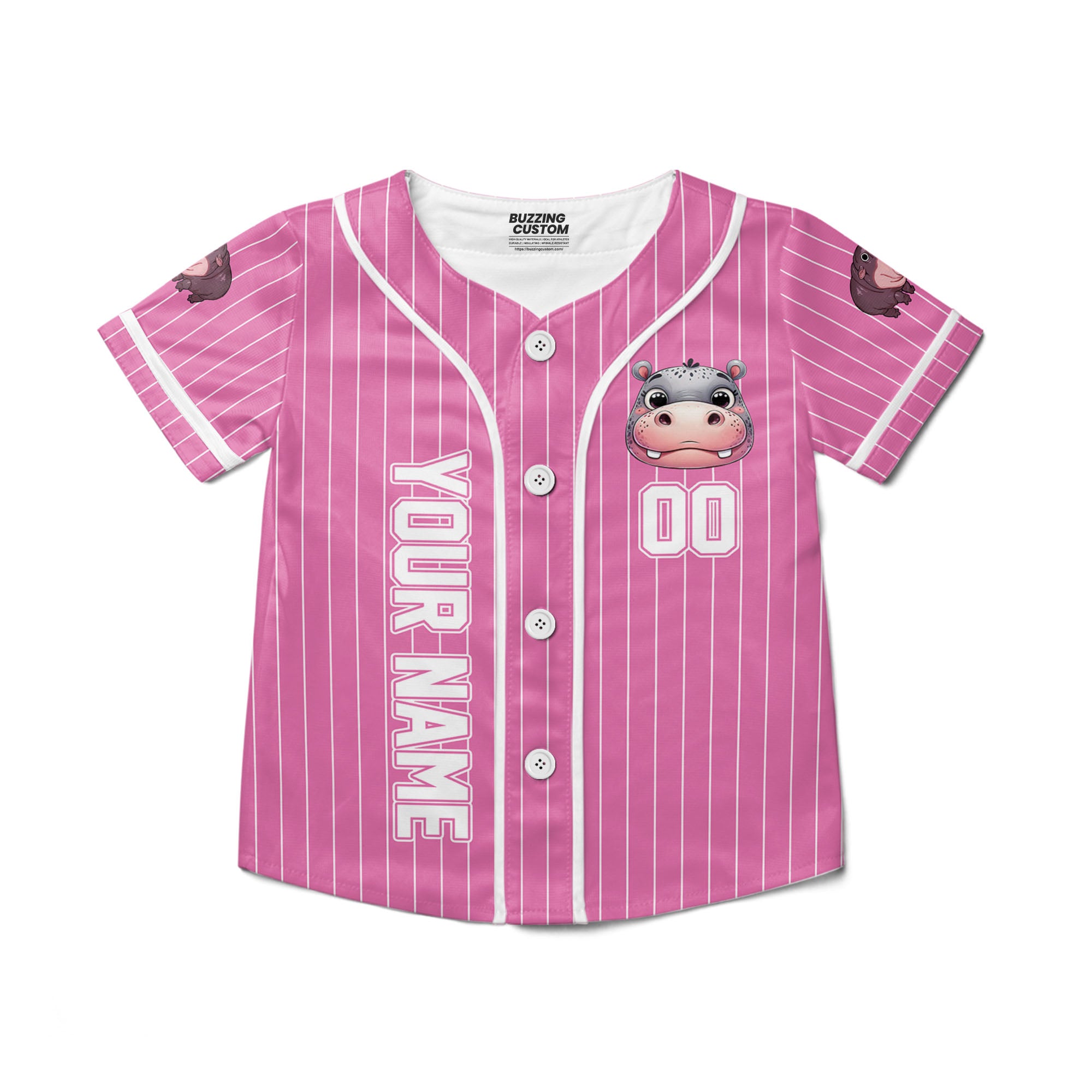 personalize-moo-deng-i-love-moo-deng-pink-striped-baseball-jersey-i2-2507