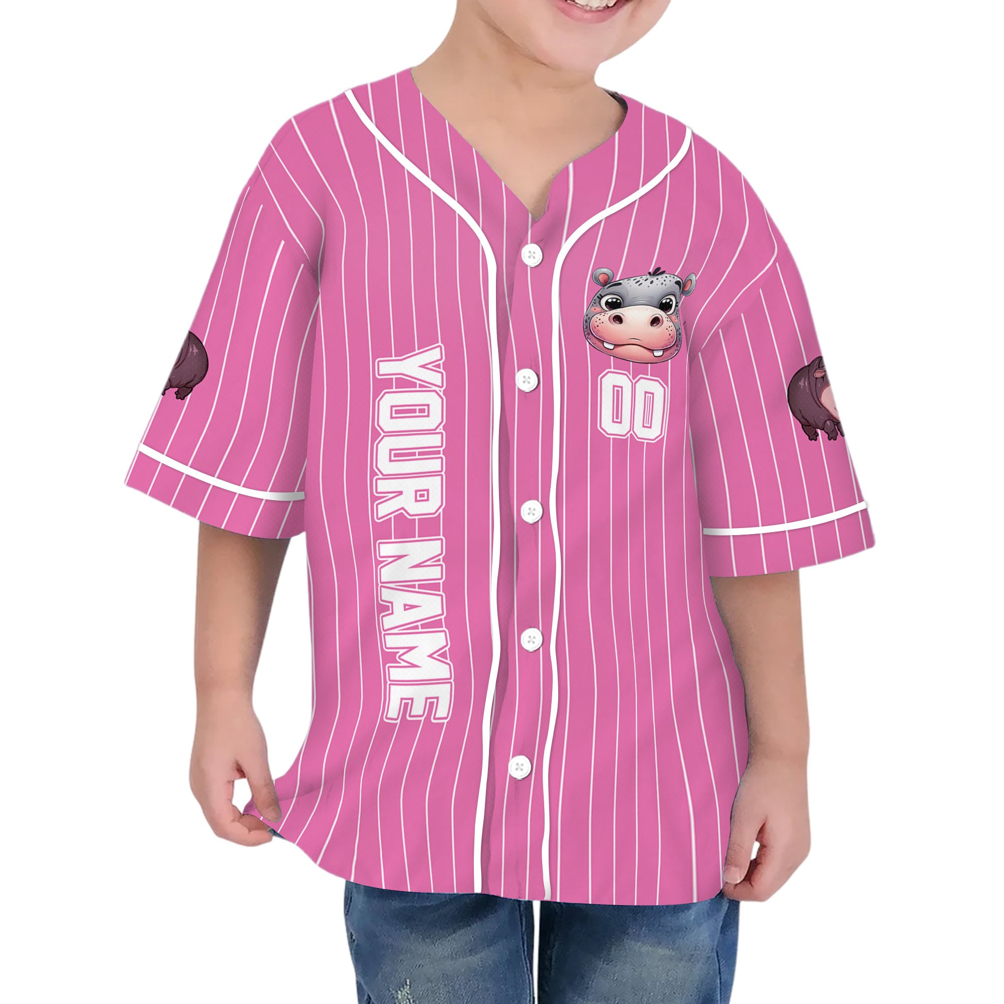 personalize-moo-deng-i-love-moo-deng-pink-striped-baseball-jersey-i2-2507