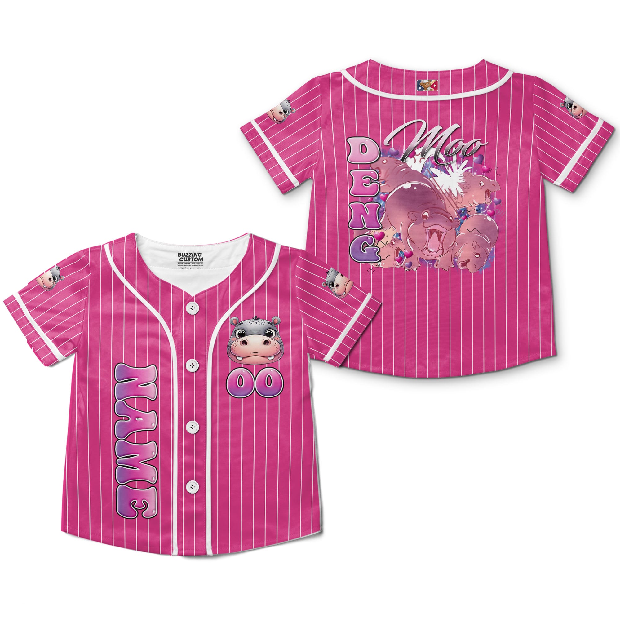 personalize-moo-deng-vintage-bootleg-funny-pink-white-striped-baseball-jersey-i2-7225