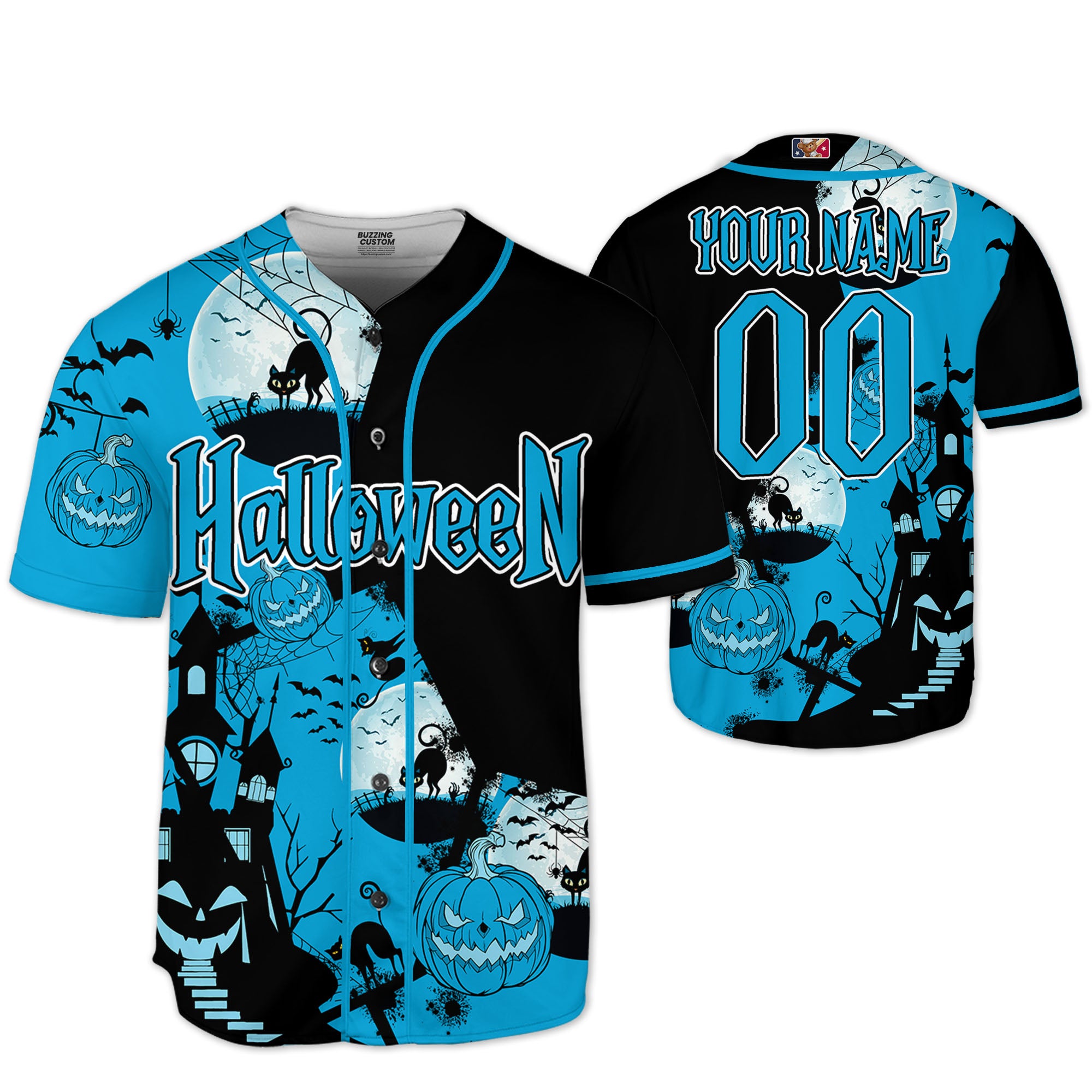 personalize-scary-halloween-black-cat-style-blue-i3-5642