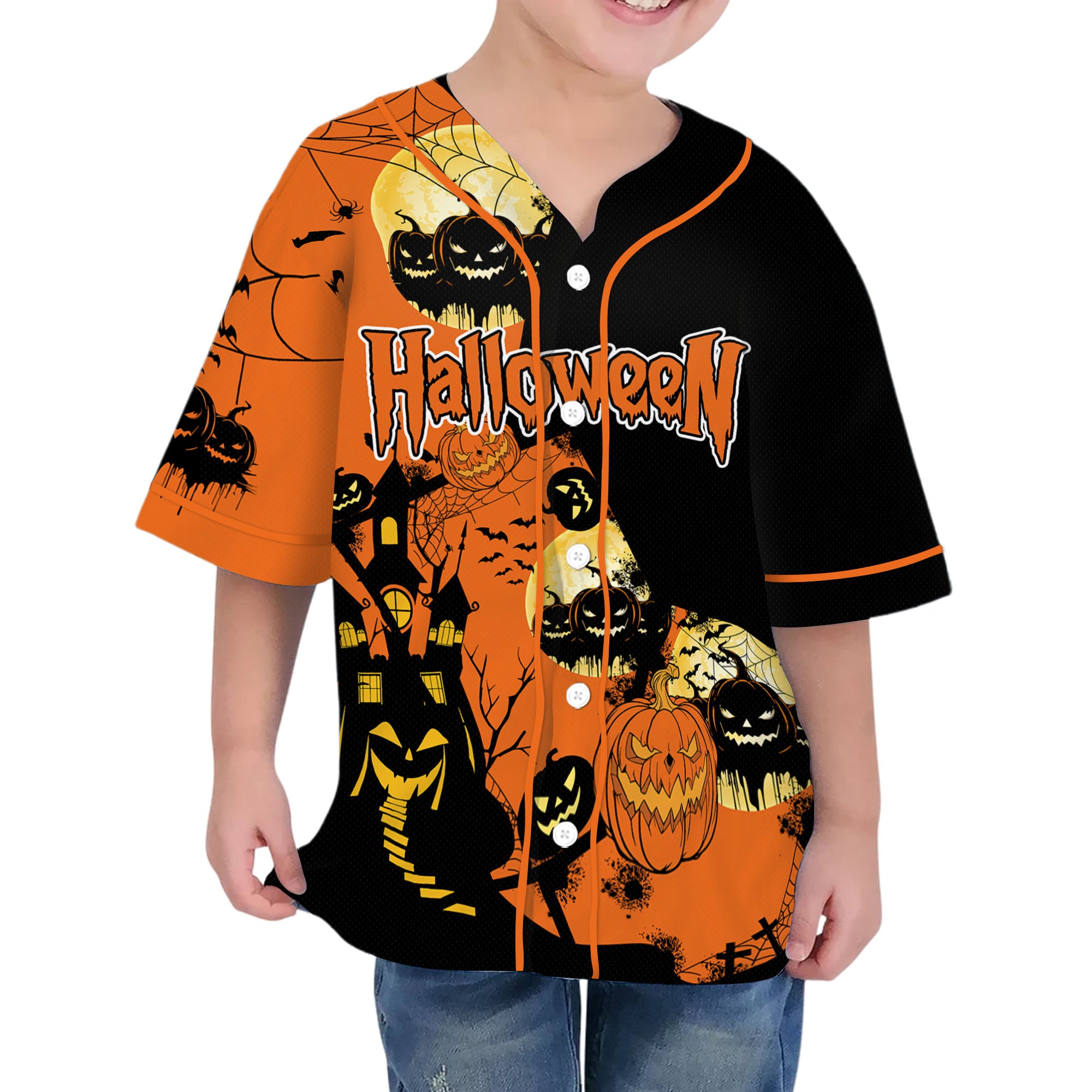 personalize-scary-halloween-pumpkin-style-orange-i3-9148
