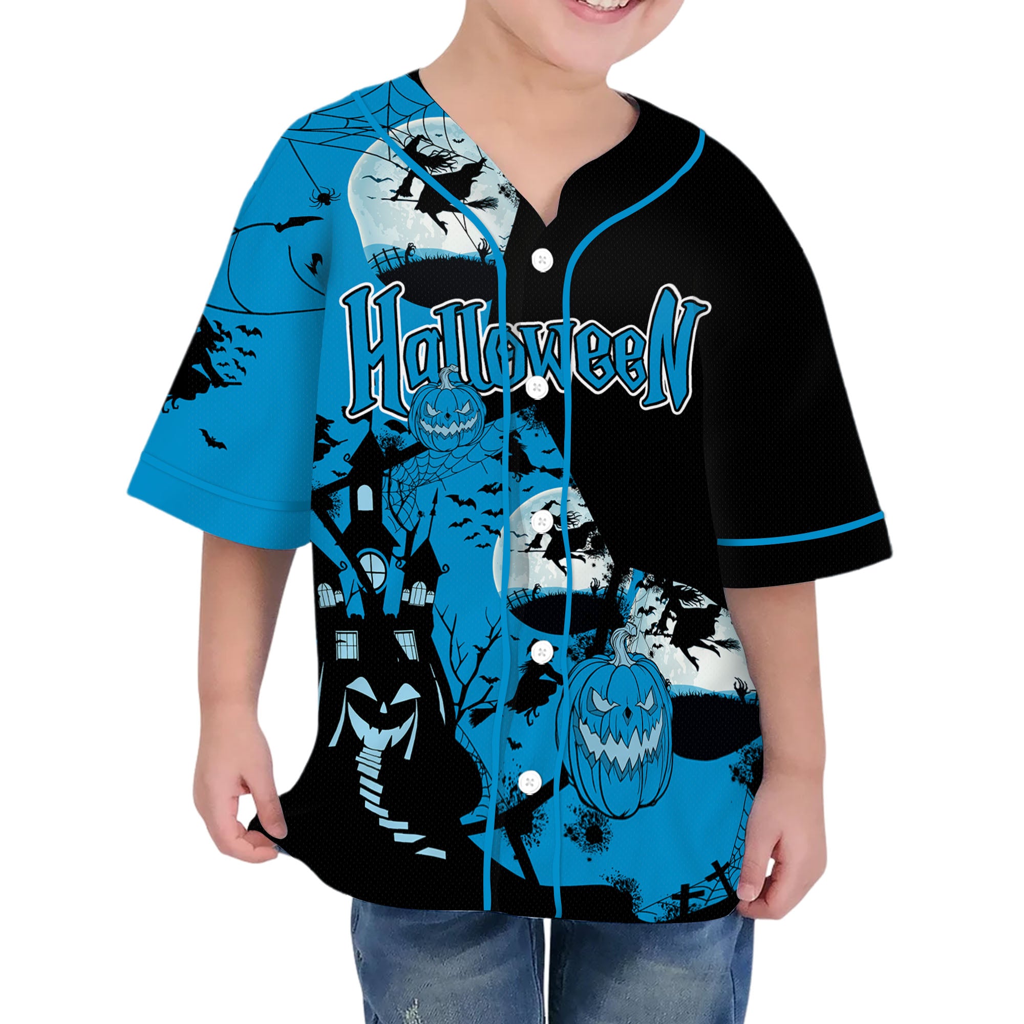 personalize-scary-halloween-witch-blue-stlye-i3-2707