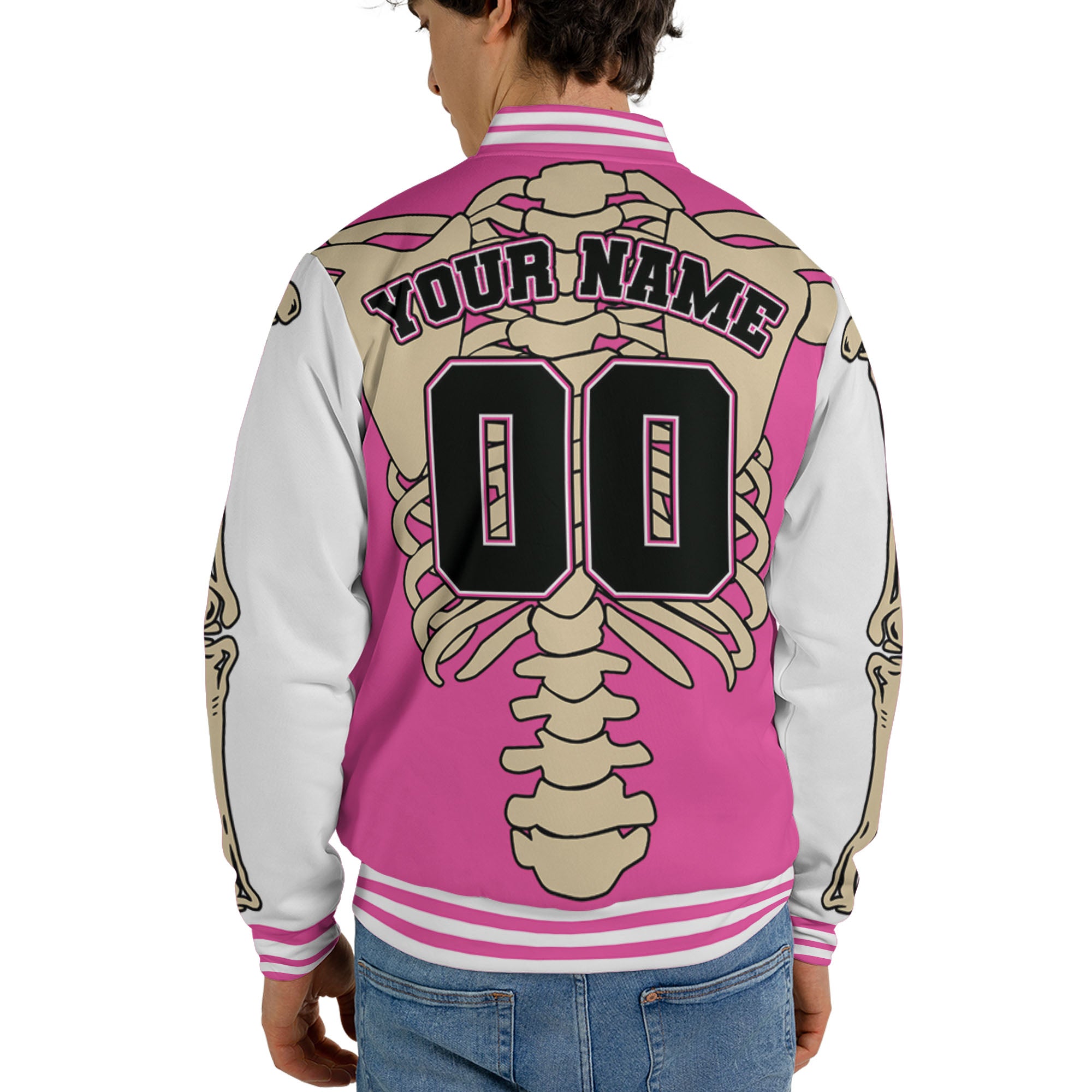 personalize-skull-skeleton-awesome-varsity-pink-nda06-7879