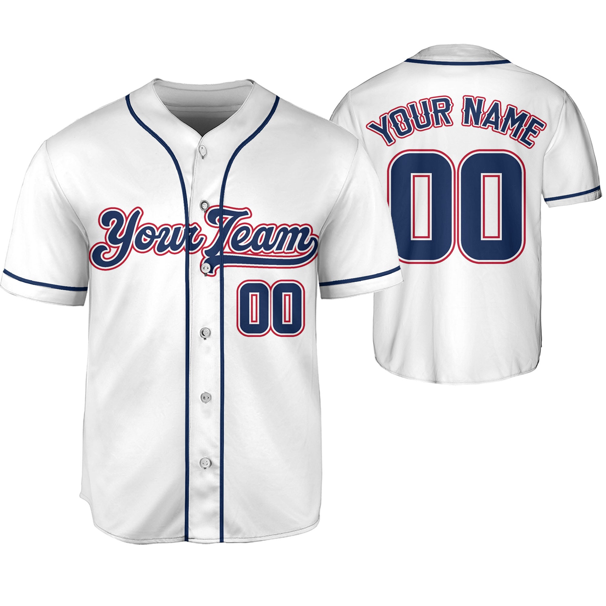 Personalize-Team-Name-And-Number-Cool-Baseball-Sport-White-Navy-Color
