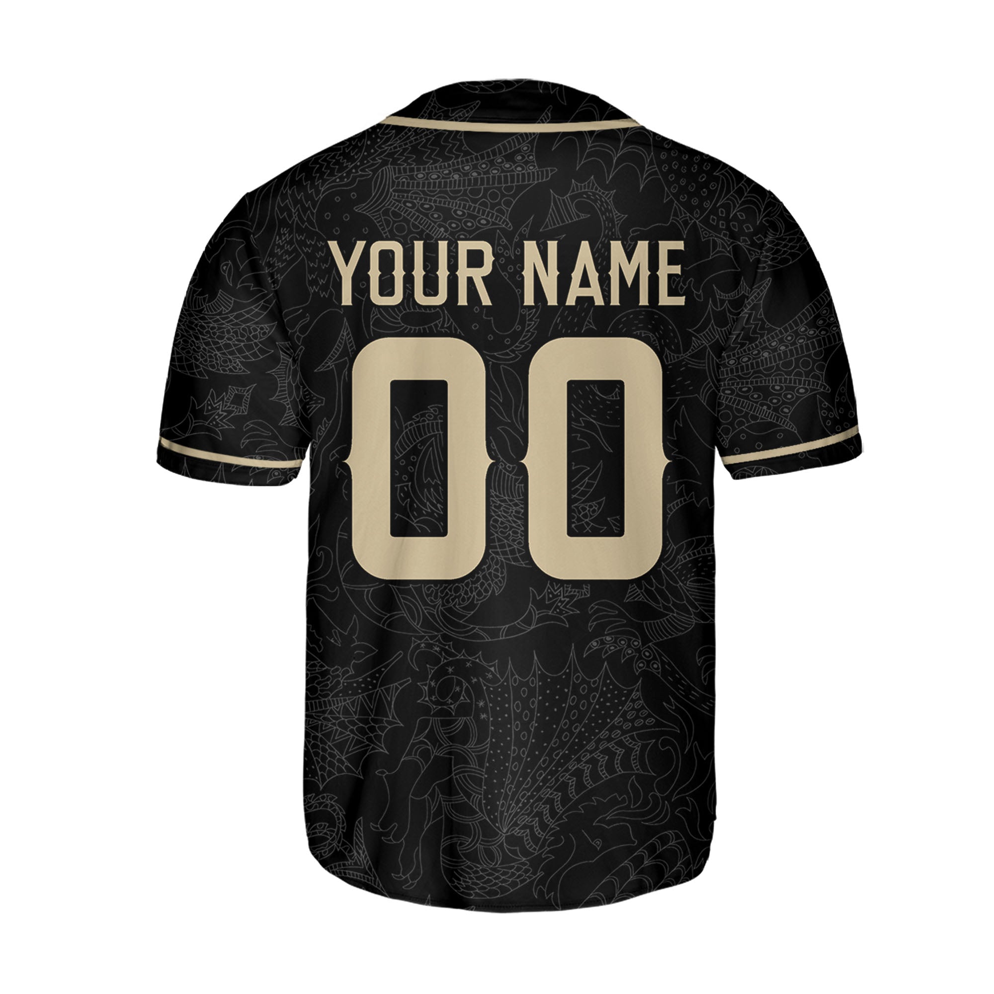 Personalize-Team-Name-And-Number-Dragon-Tribal-Black