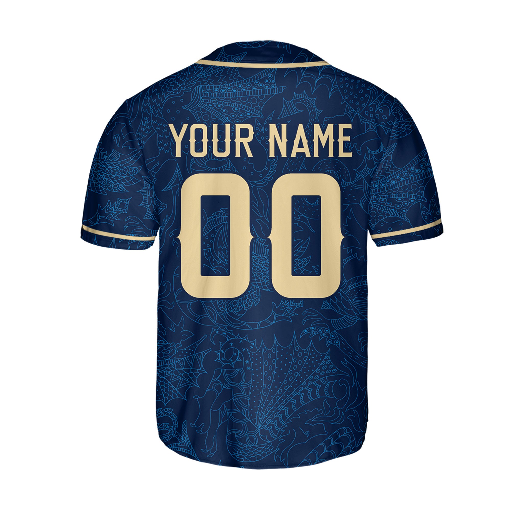 Personalize-Team-Name-And-Number-Dragon-Tribal-Dark-Blue