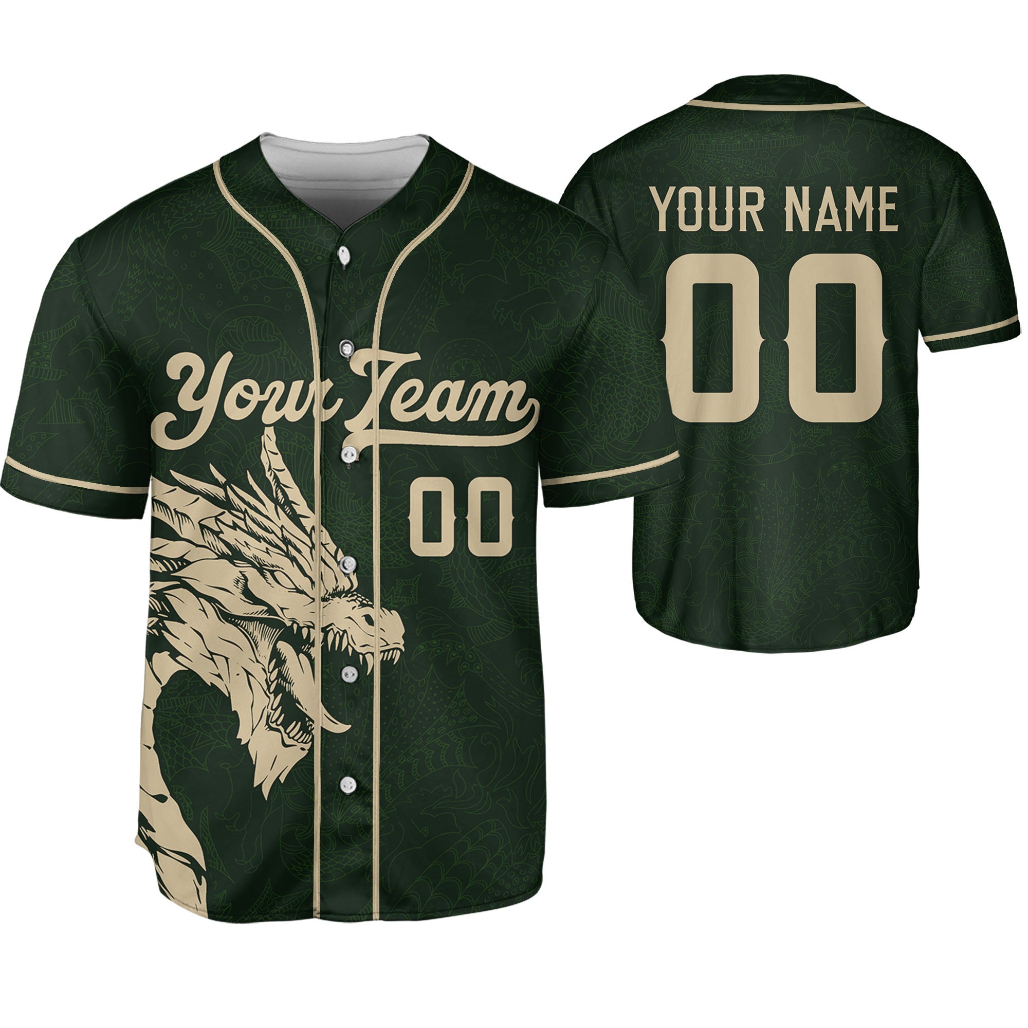 Personalize-Team-Name-And-Number-Dragon-Tribal-Green