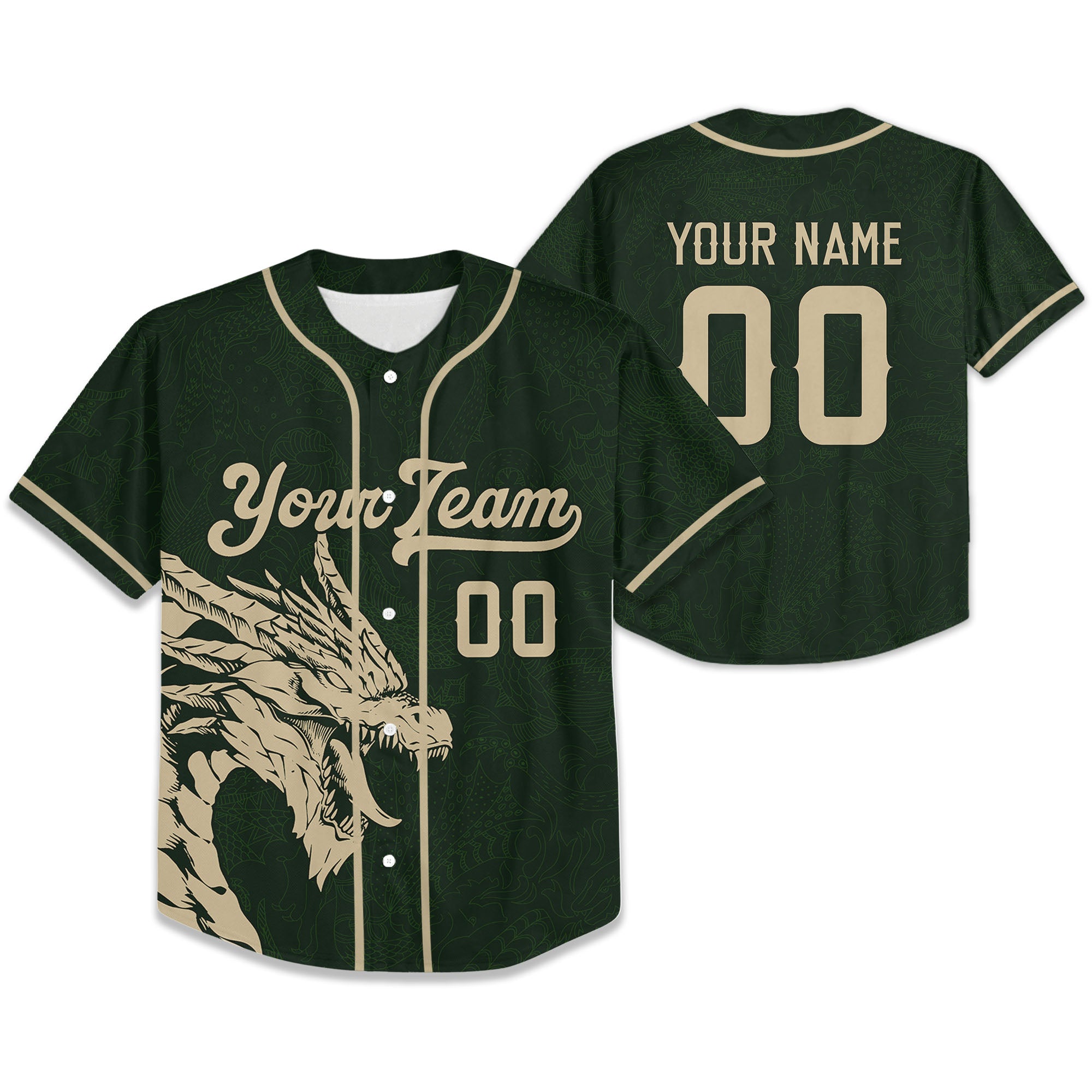 Personalize-Team-Name-And-Number-Dragon-Tribal-Green