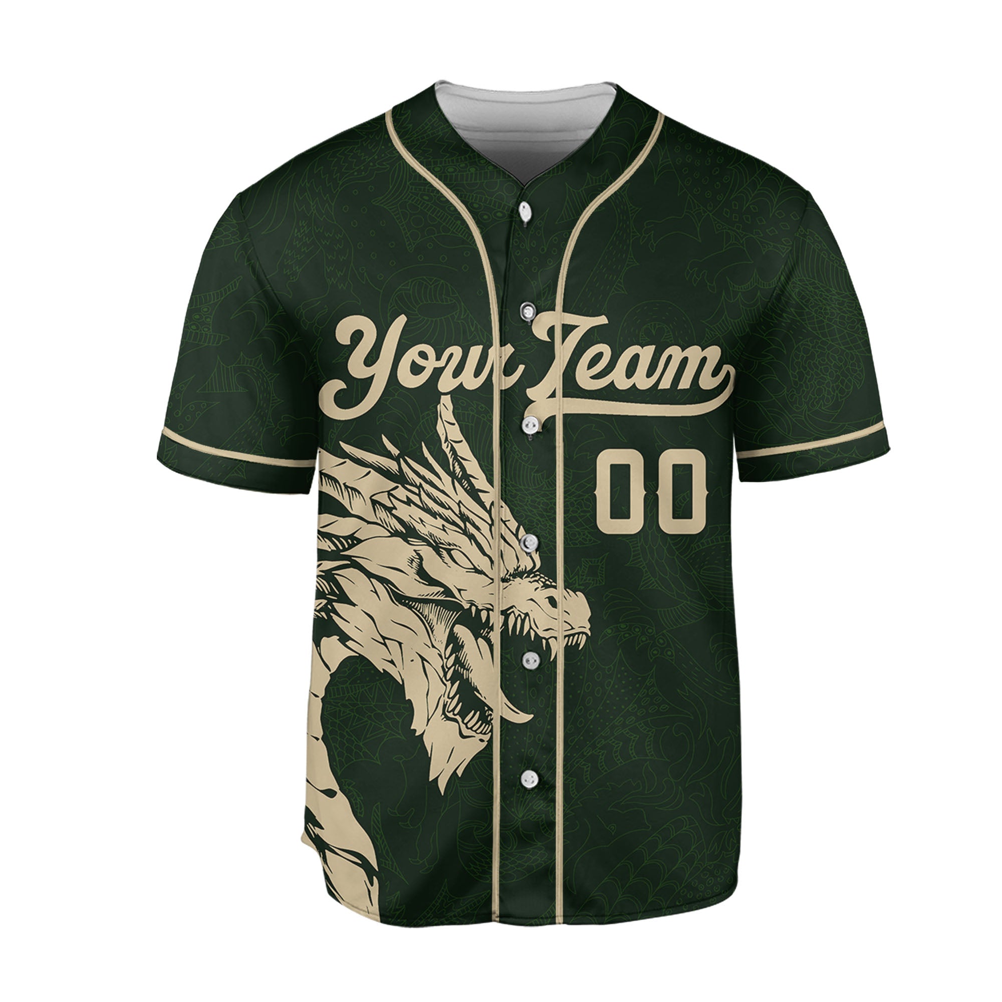 Personalize-Team-Name-And-Number-Dragon-Tribal-Green