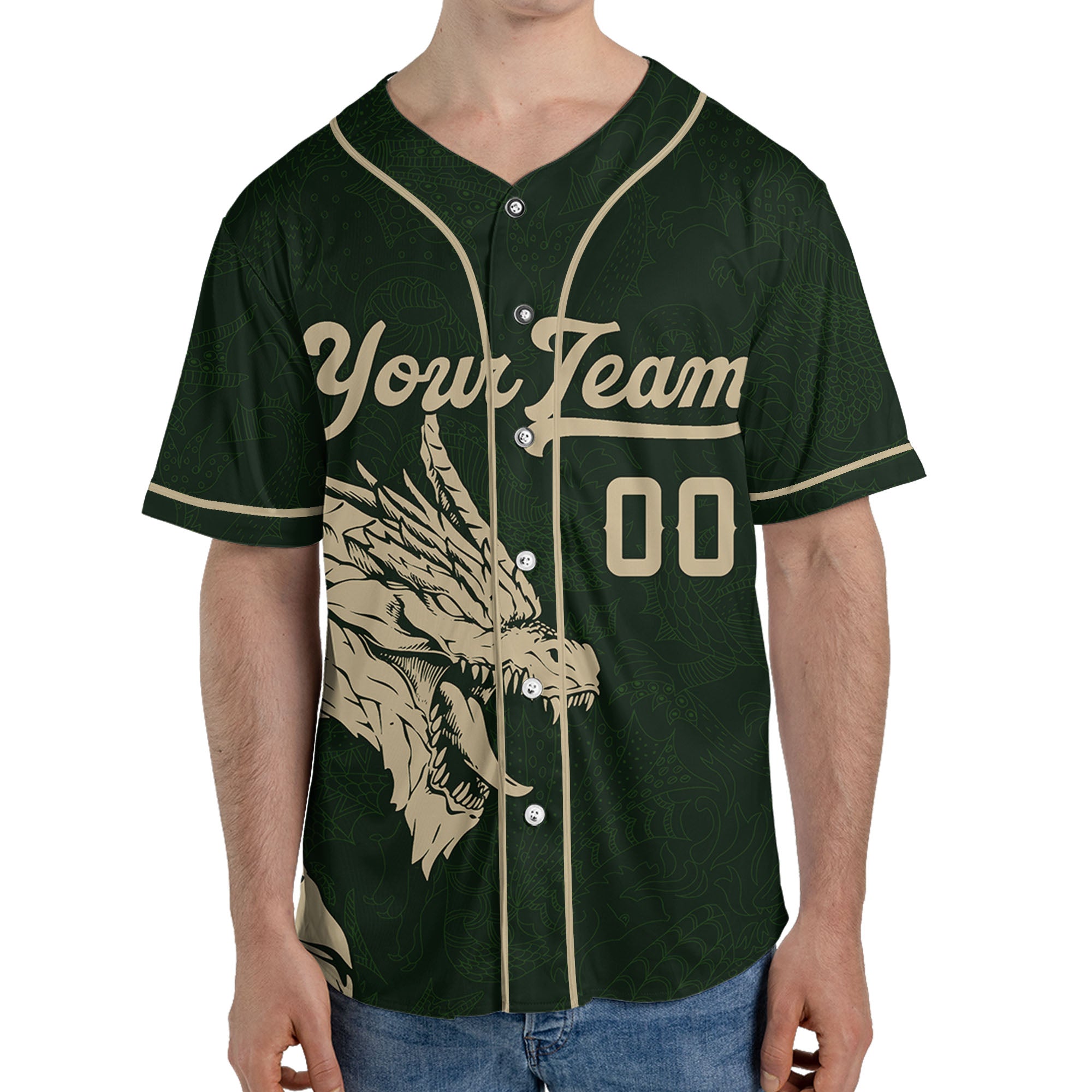 Personalize-Team-Name-And-Number-Dragon-Tribal-Green