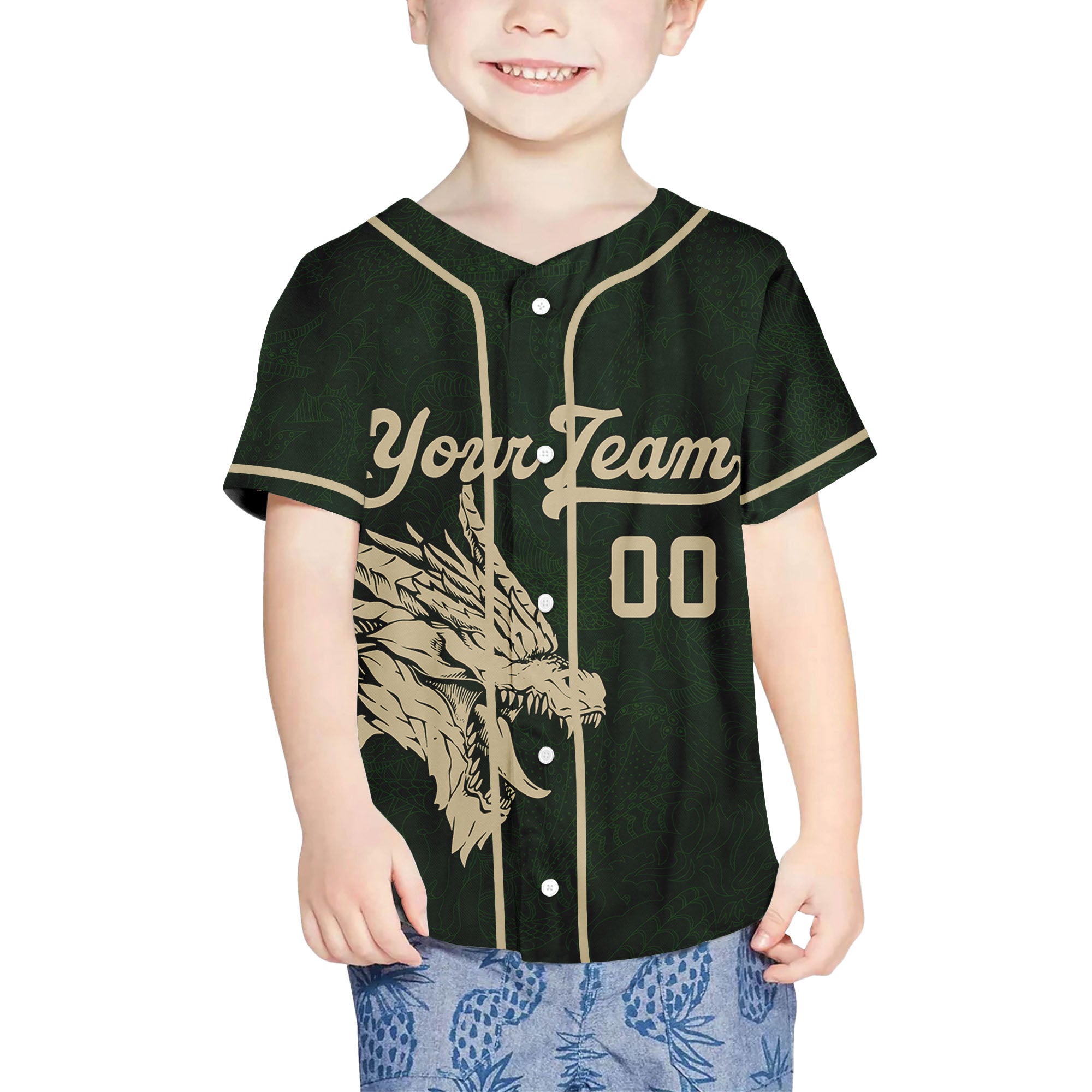 Personalize-Team-Name-And-Number-Dragon-Tribal-Green