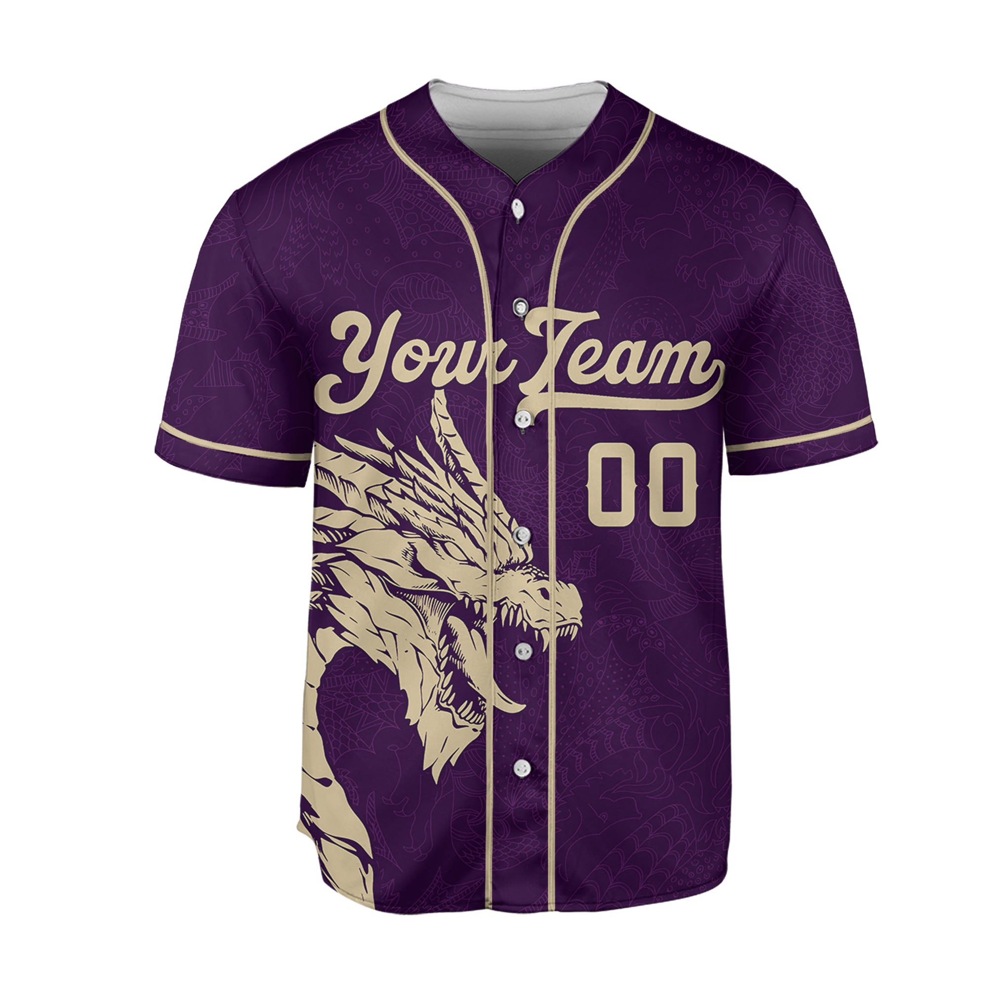 Personalize-Team-Name-And-Number-Dragon-Tribal-Purple